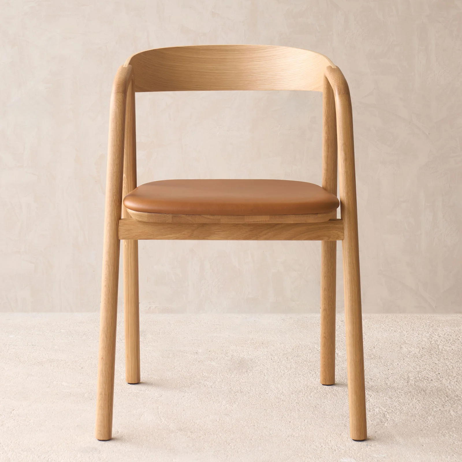 Inlay Dining Chair | Oak - Bespoke Leather - Image 6