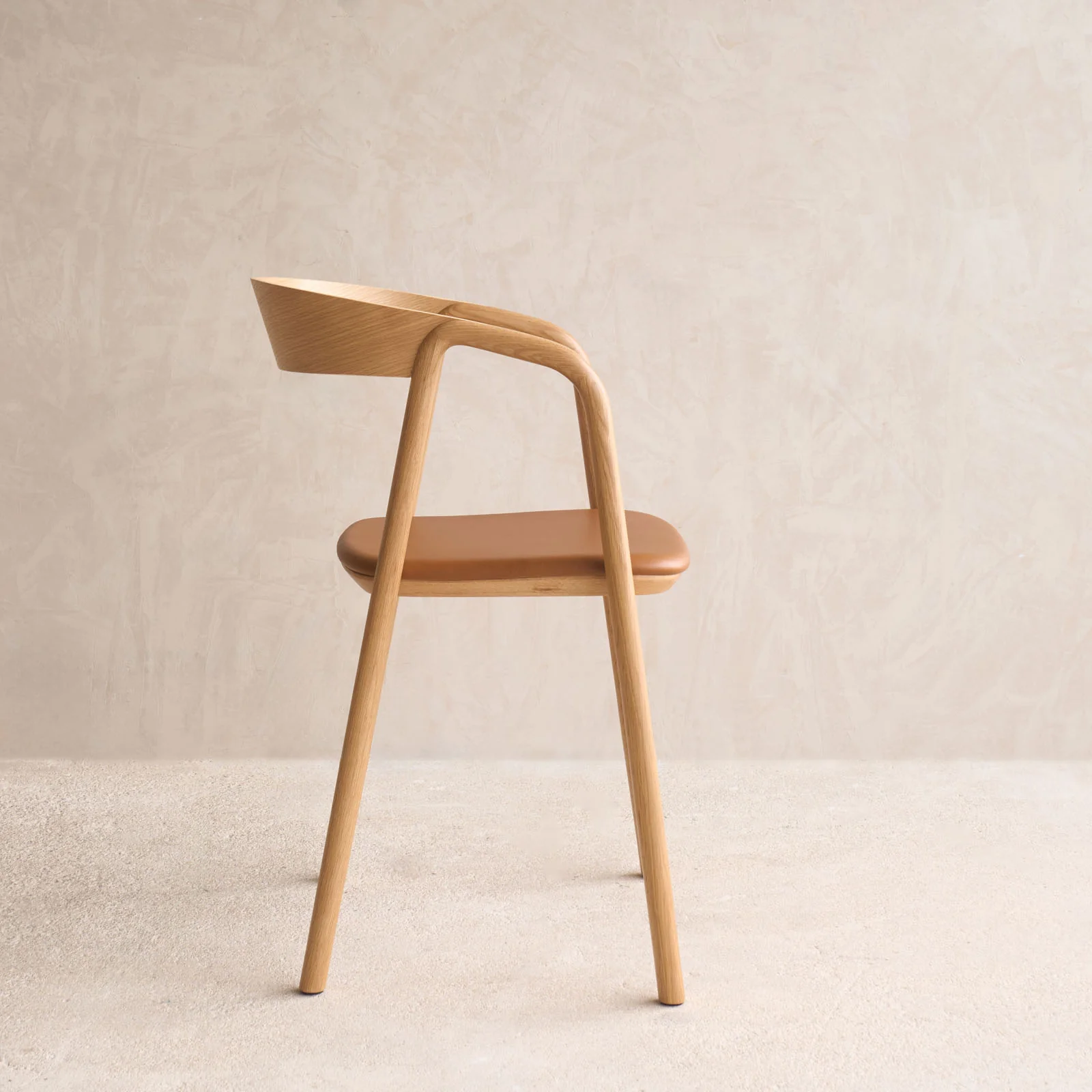 Inlay Dining Chair | Oak - Bespoke Leather - Image 8