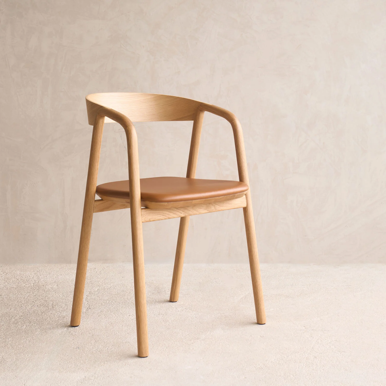 Inlay Dining Chair | Oak - Bespoke Leather - Image 9