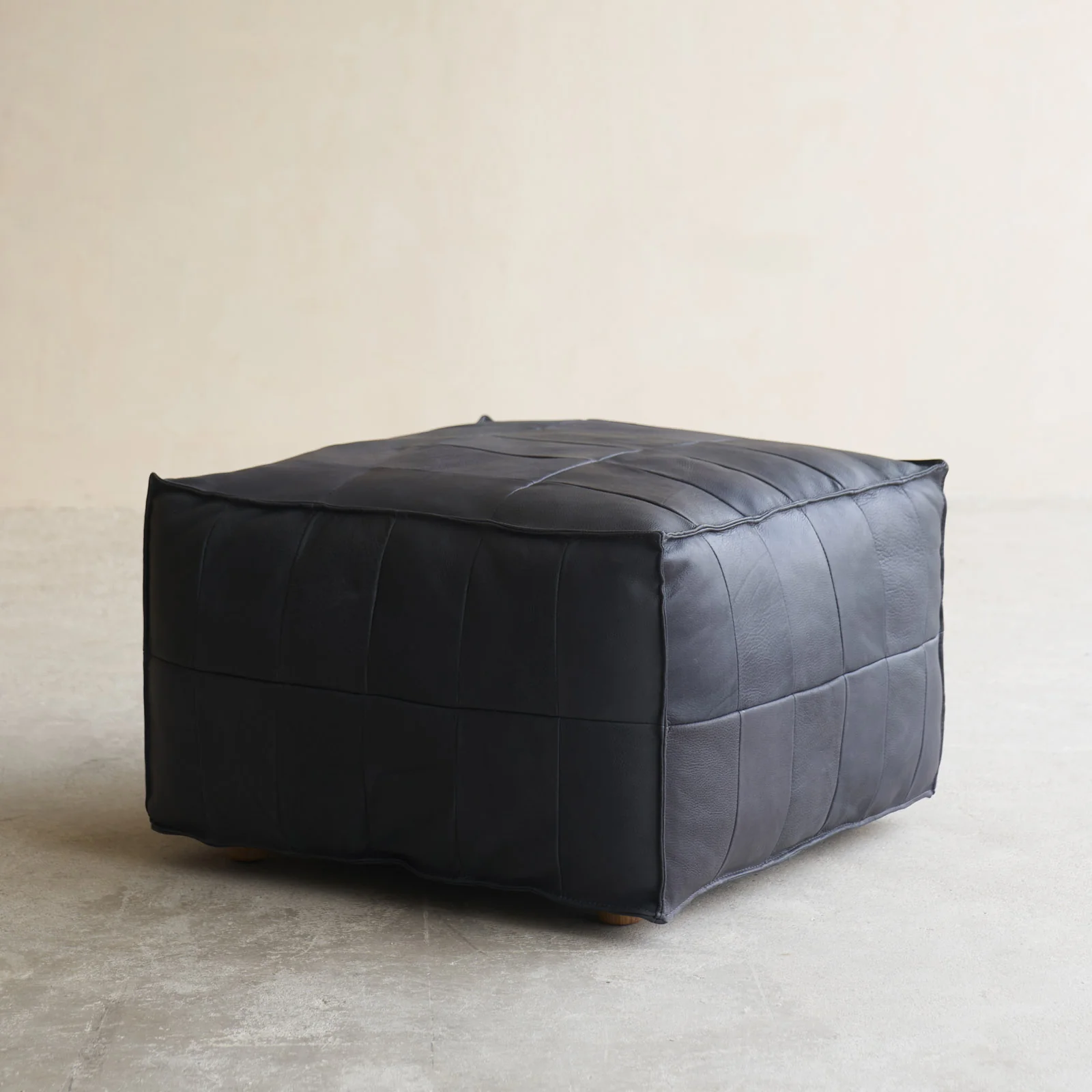 Tanbo Leather Ottoman (68cm) - Image 4