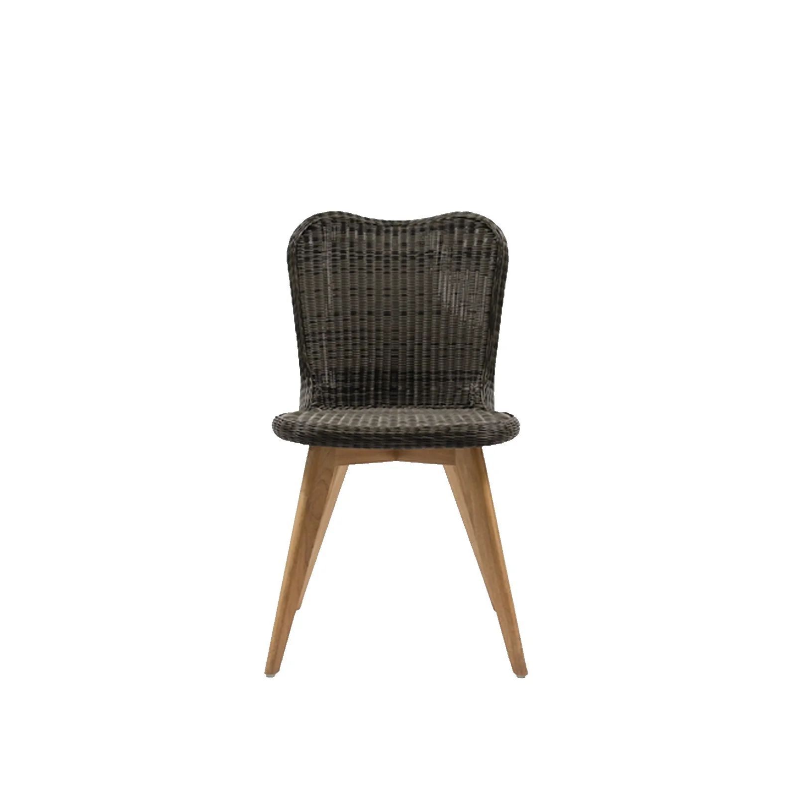 Lena Outdoor Dining Chair | Teak - Black - Image 3