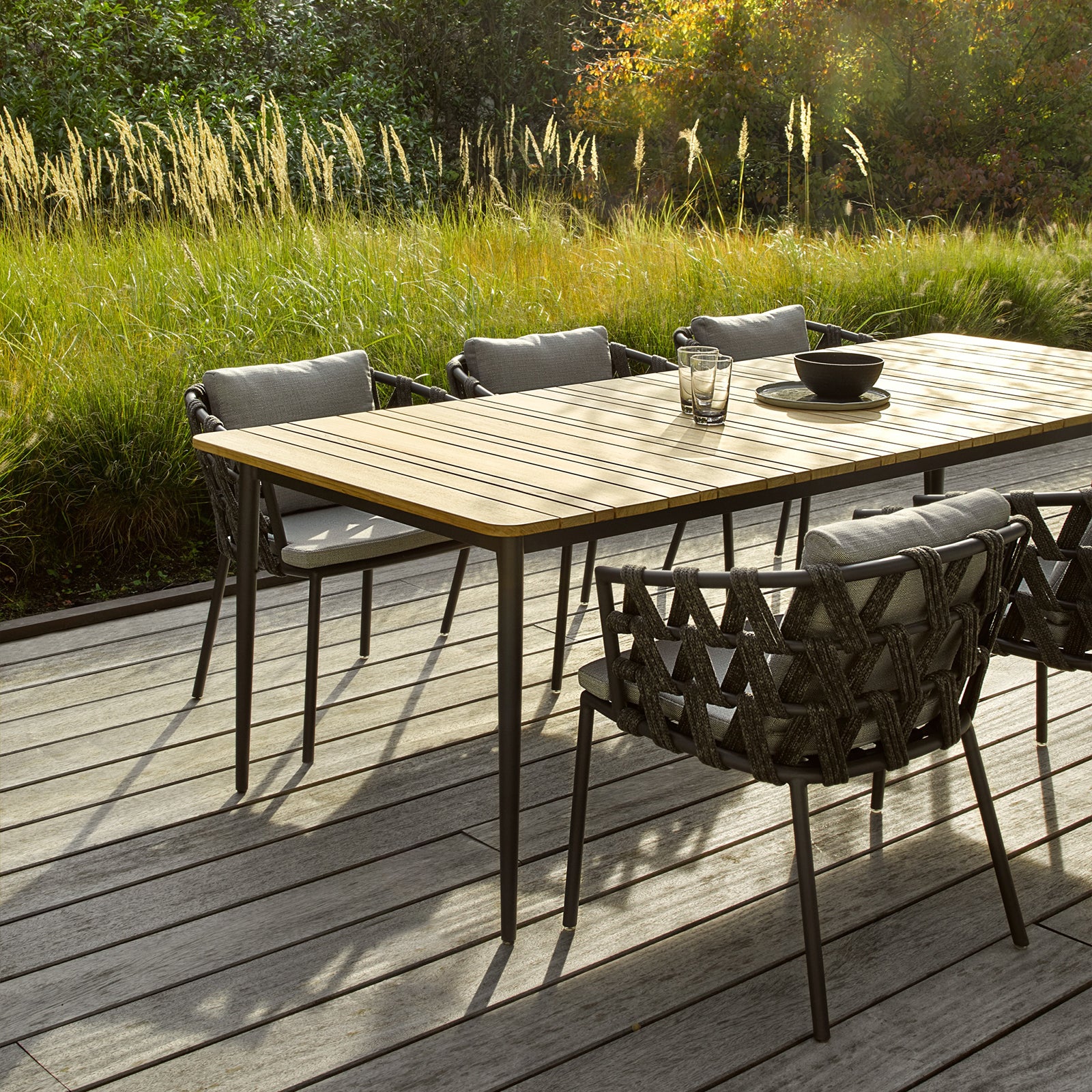 Leo Outdoor Dining Table | Teak (240cm) - Image 6