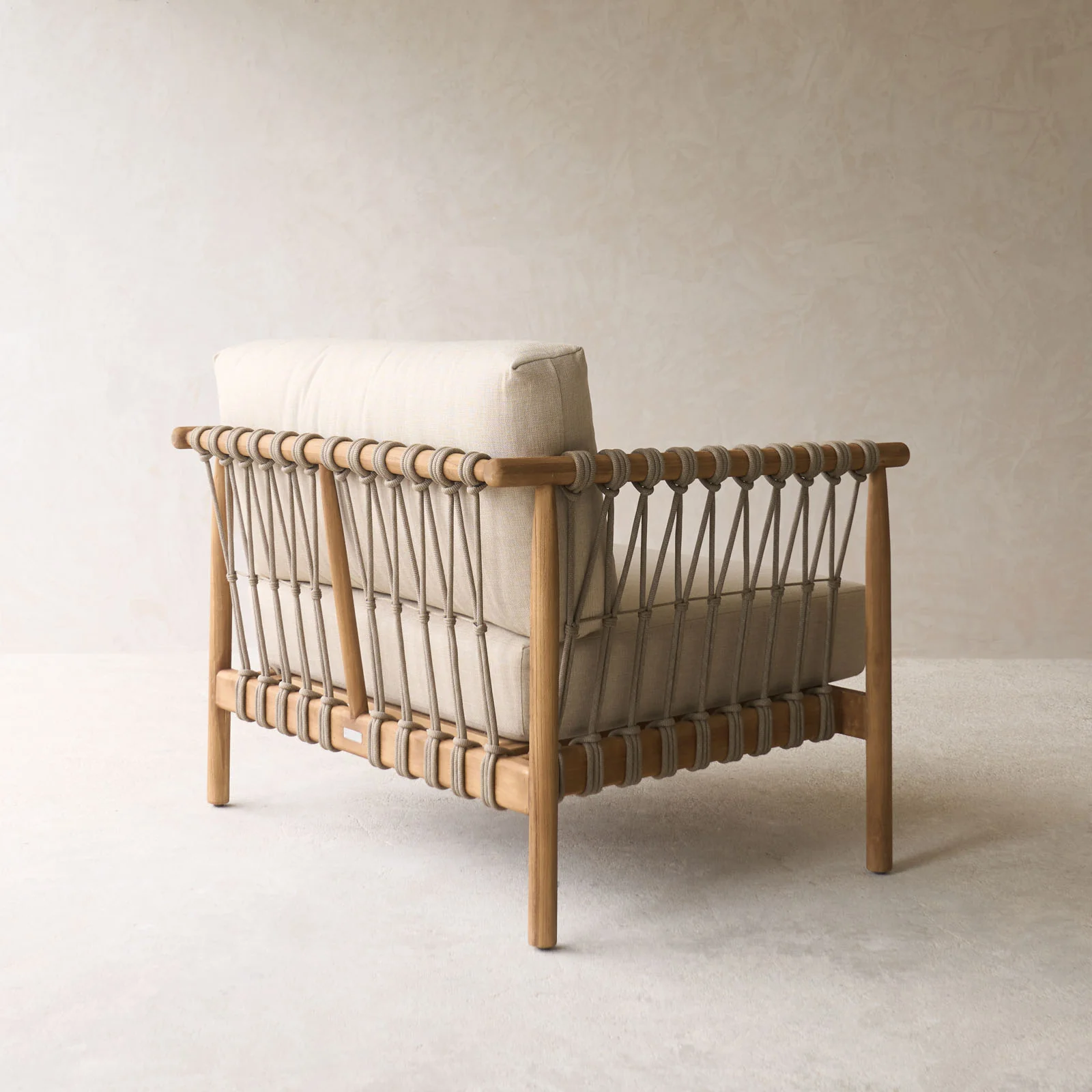 Leo Outdoor Lounge Chair | Linen (100cm) - Image 11