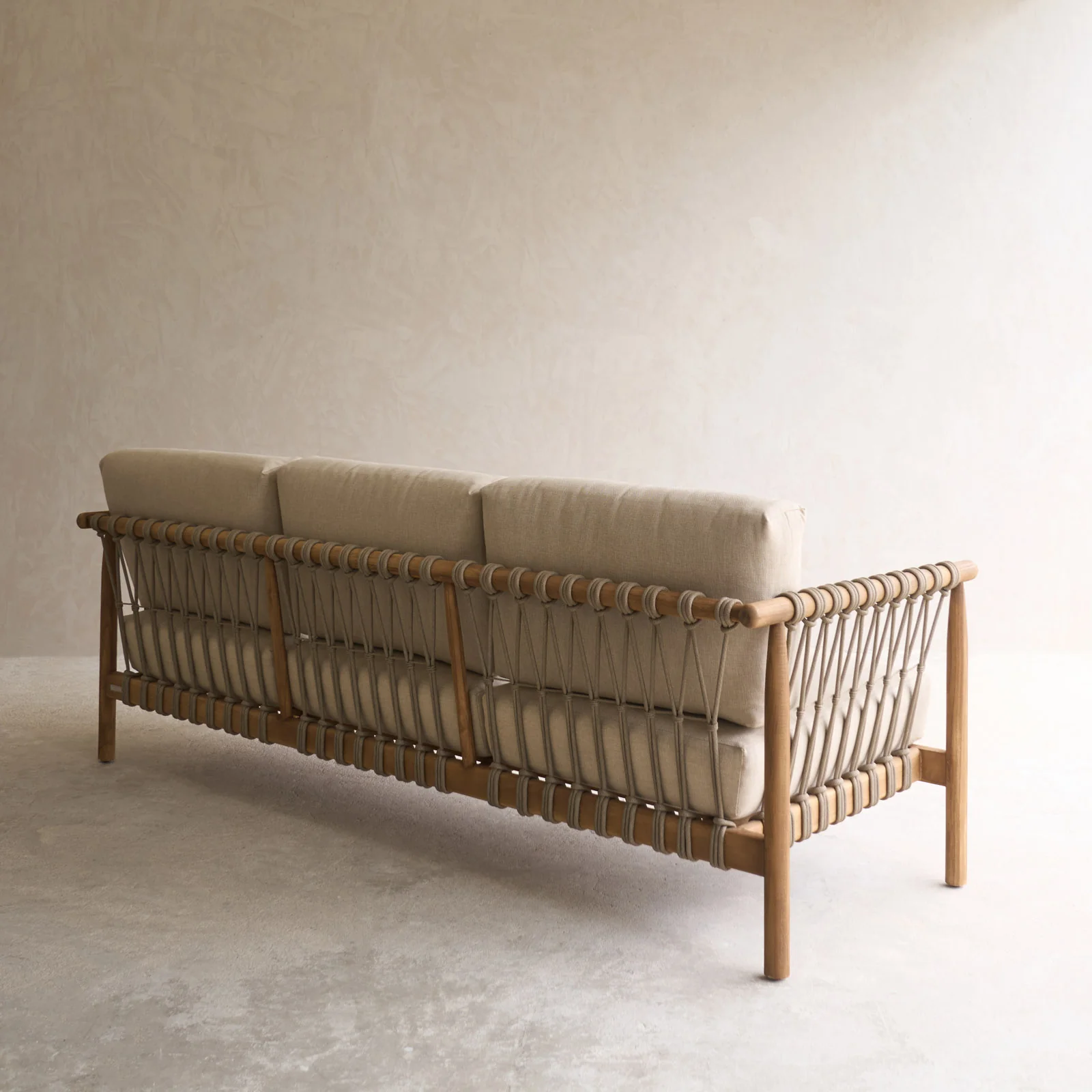 Leo Outdoor Sofa | 3 Seater - Linen (223cm) - Image 9