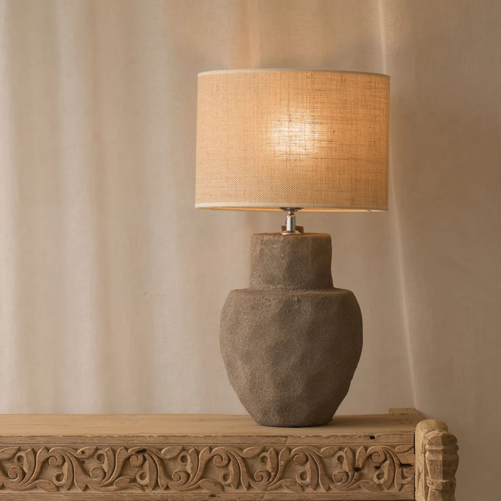 Lezama Table Lamp | Grey (36cm) - Image 10