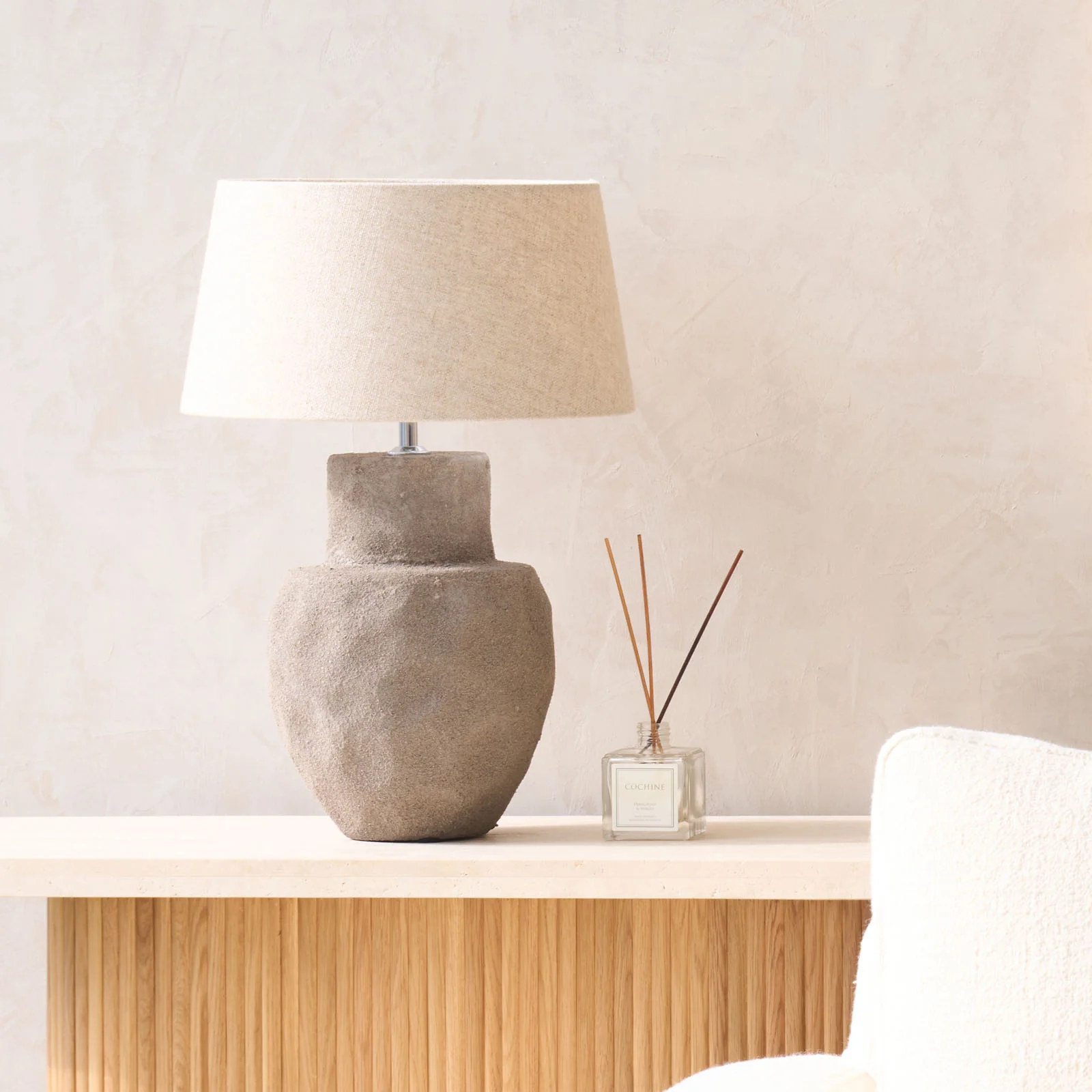Lezama Table Lamp | Grey (36cm) - Image 9