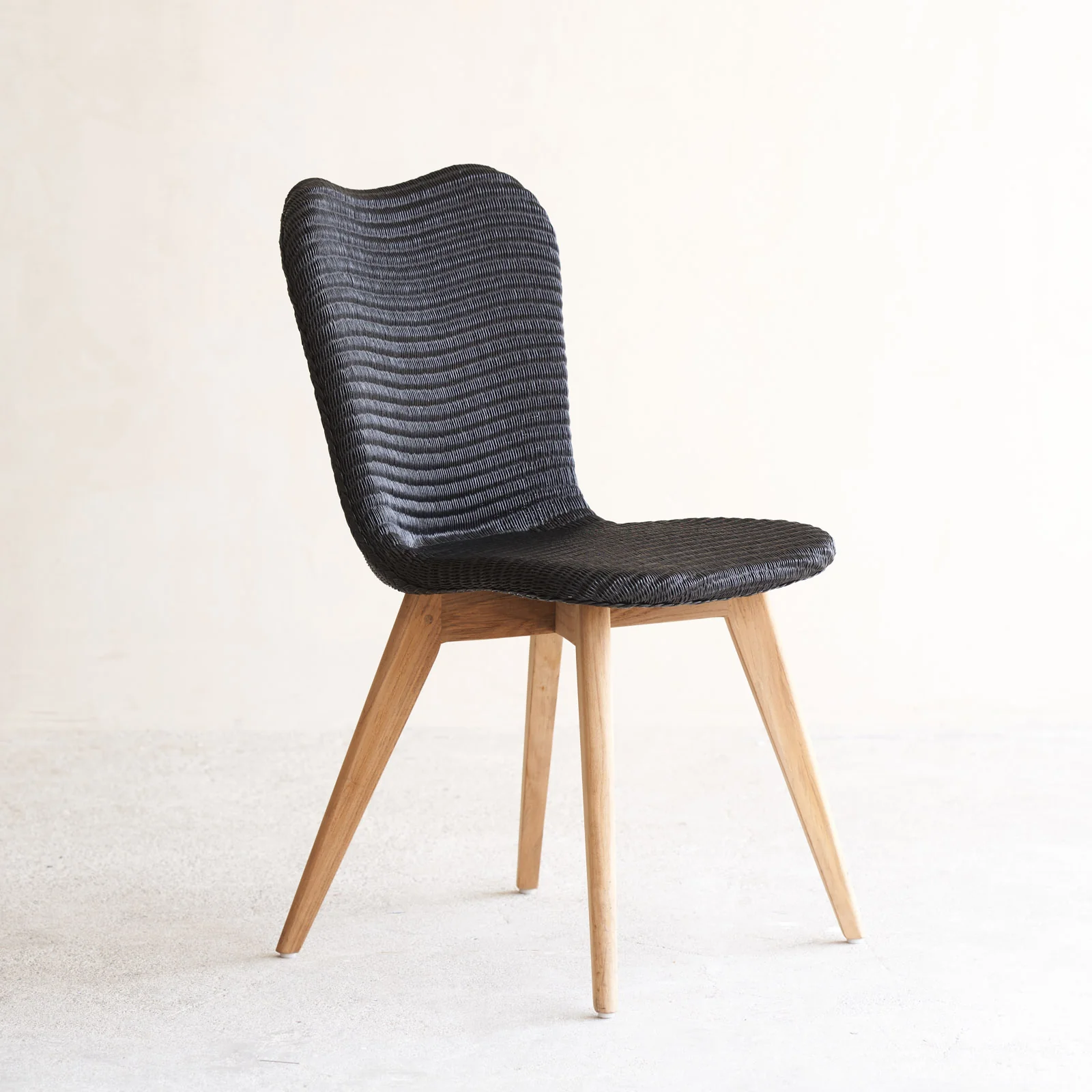 Lily Dining Chair | Teak - Black - Image 3