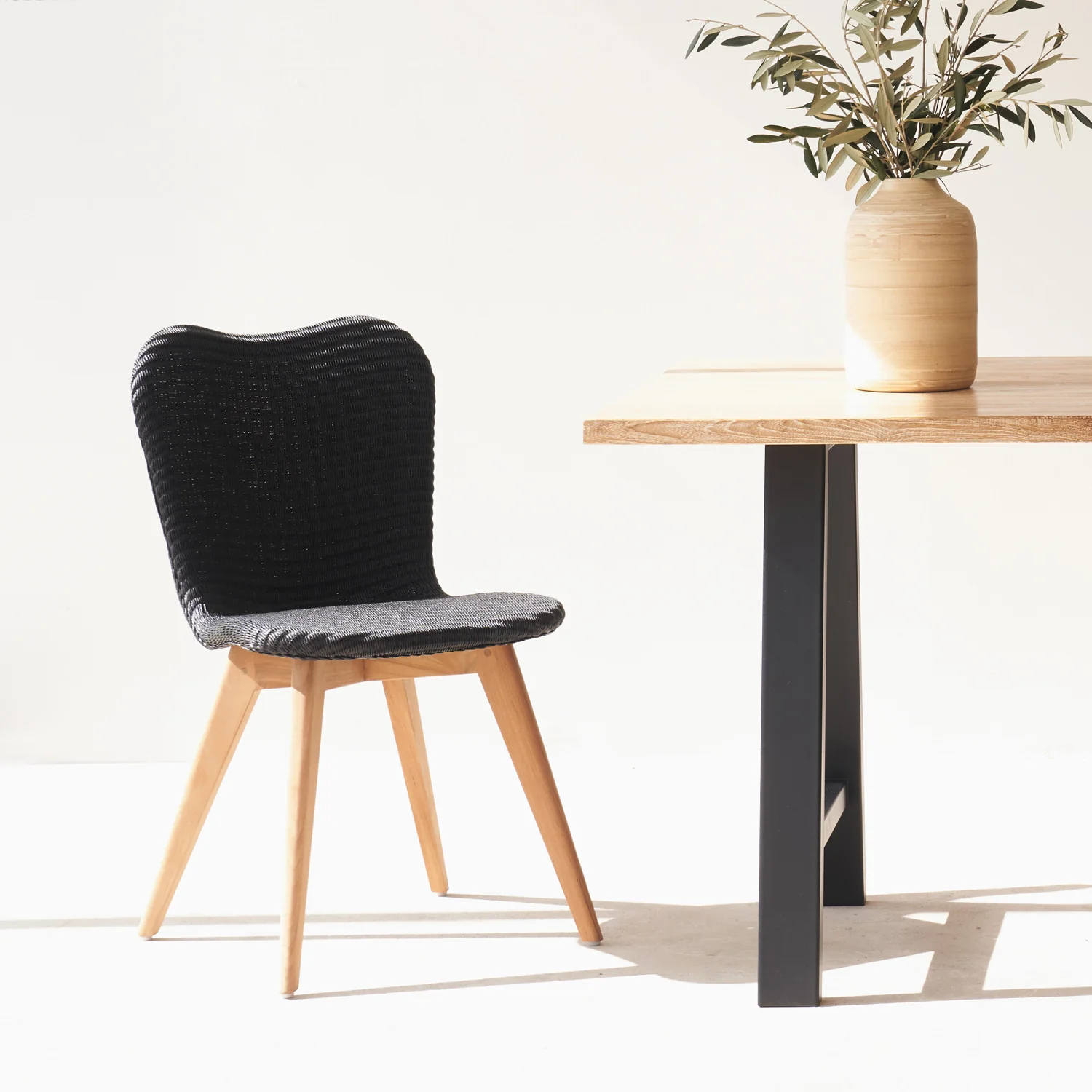 Lily Dining Chair | Teak - Black - Image 6
