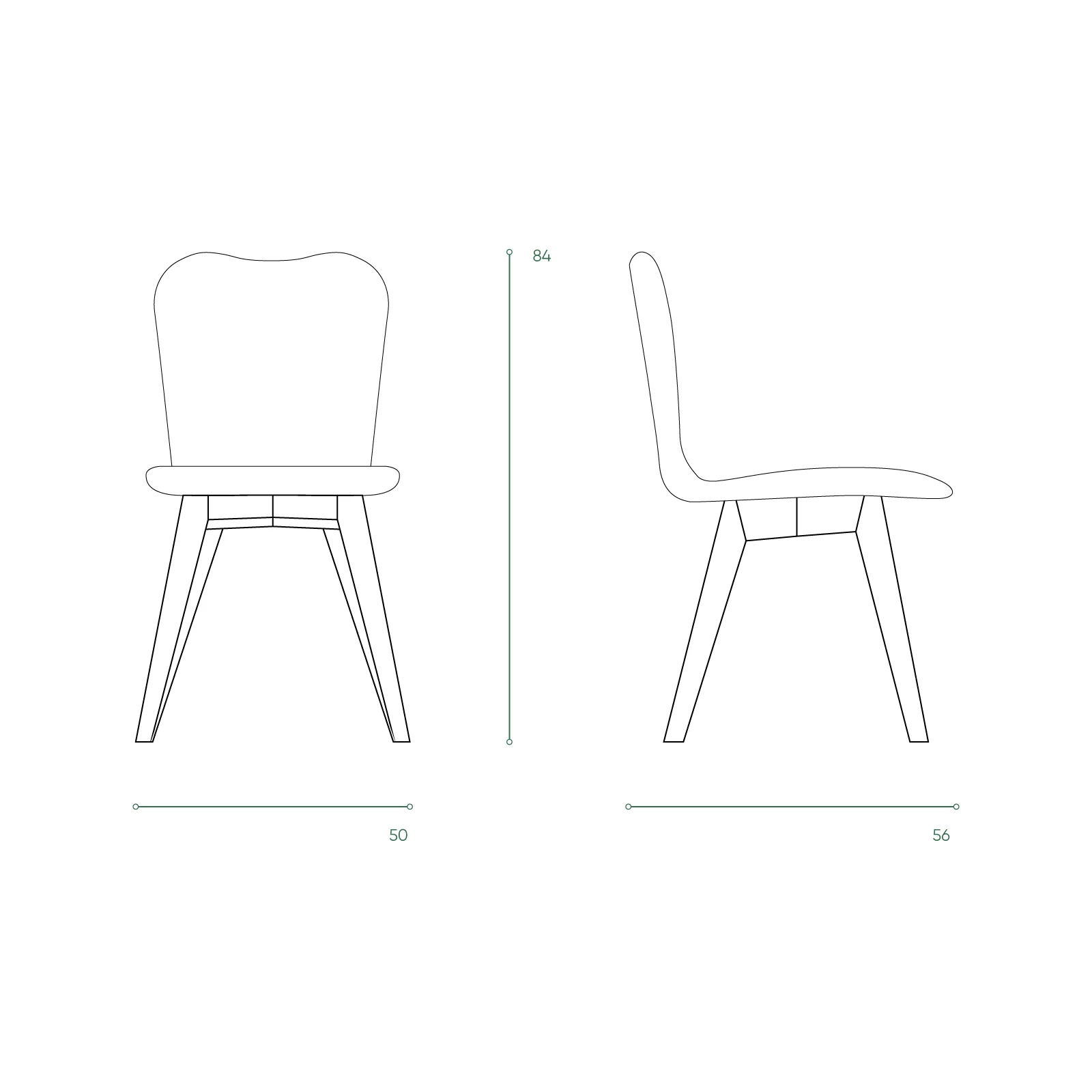 Lily Dining Chair | Teak - Pure White - Image 9