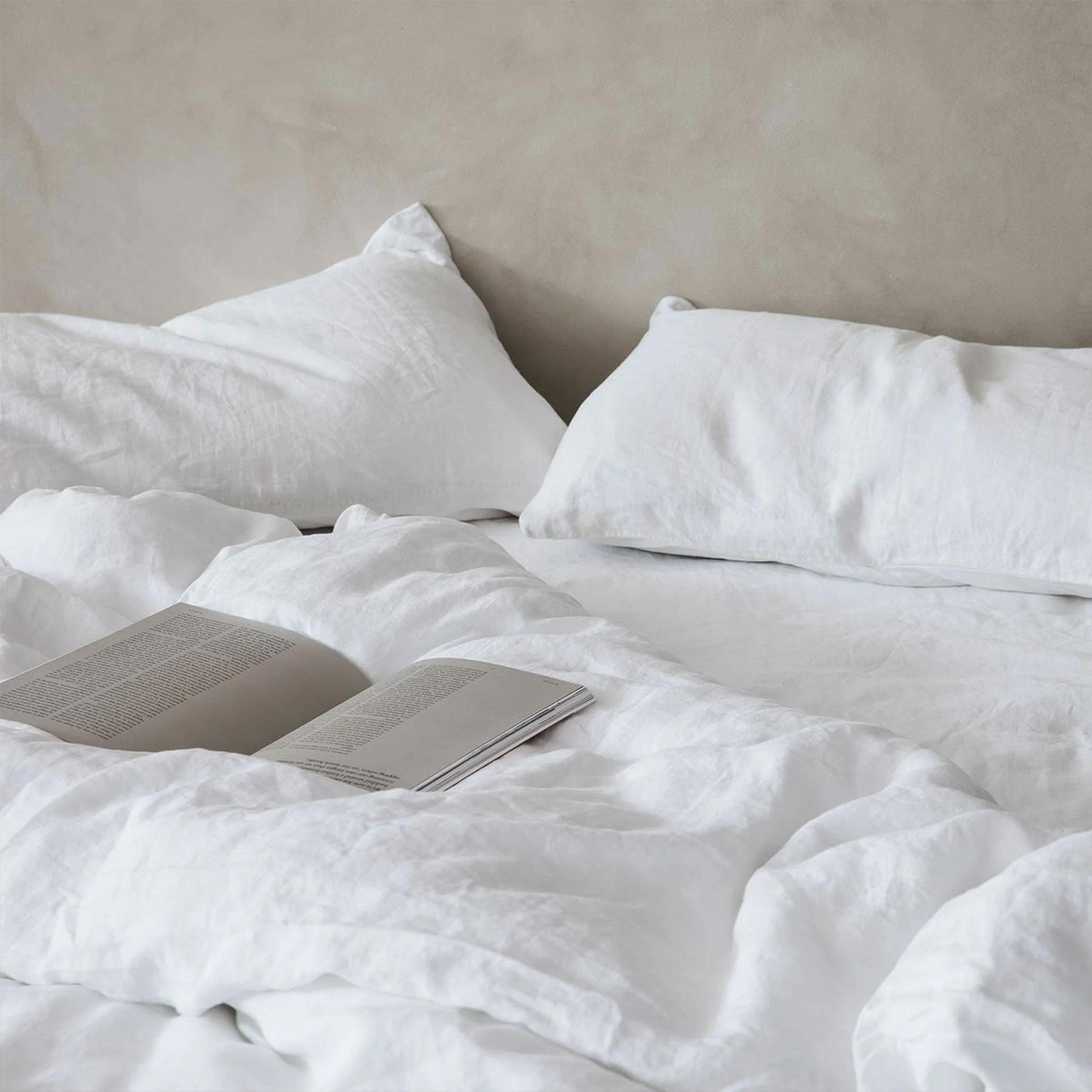 Linen Duvet Set | White - Image 3