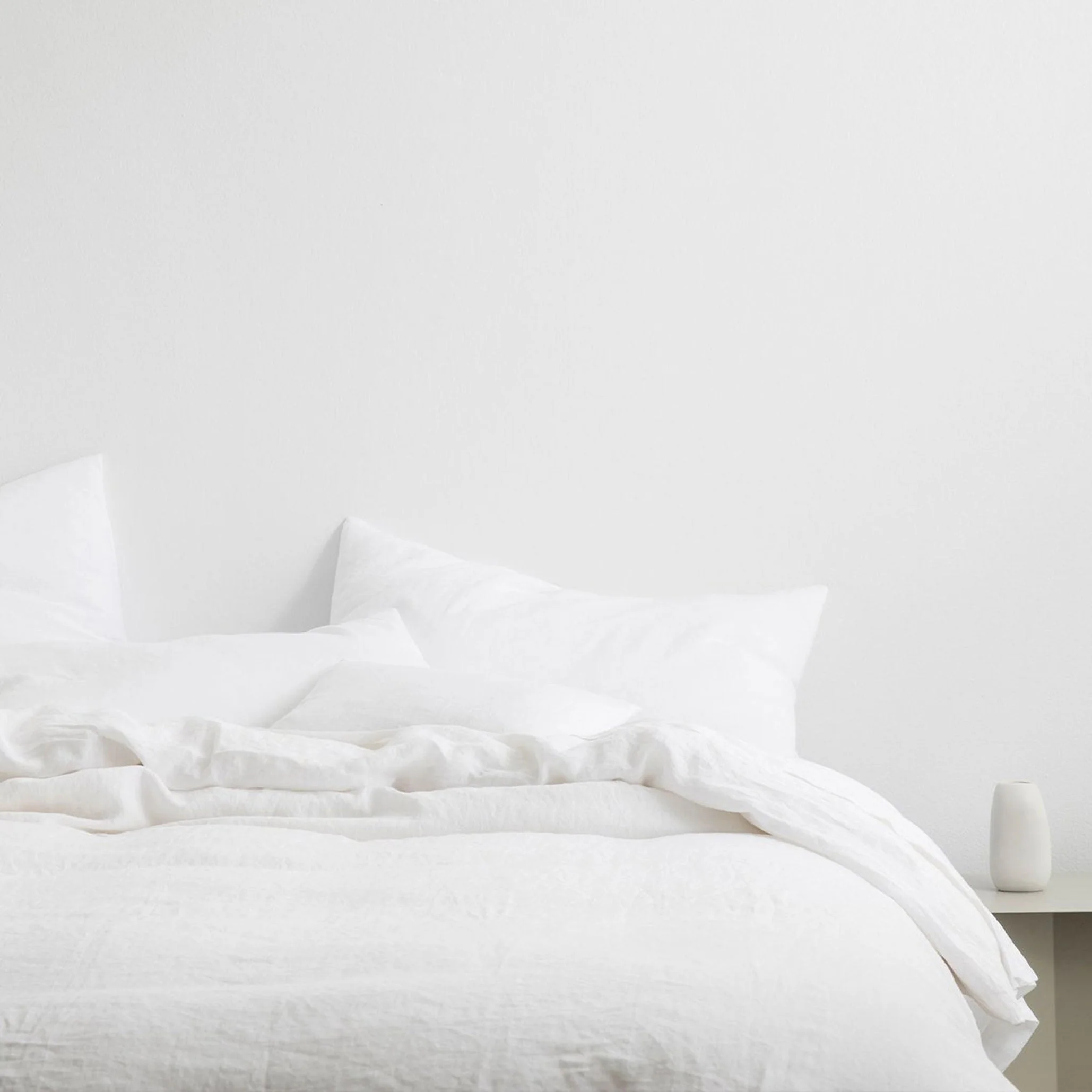 Linen Duvet Set | White - Image 4