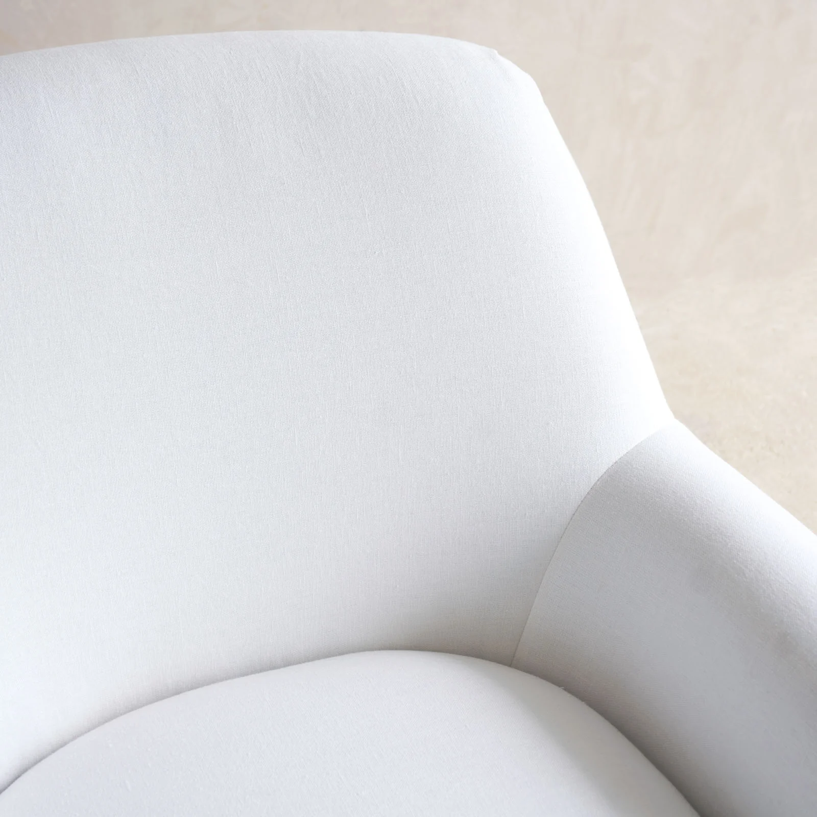 Lucca Fabric Armchair | Snow (94cm) - Image 6
