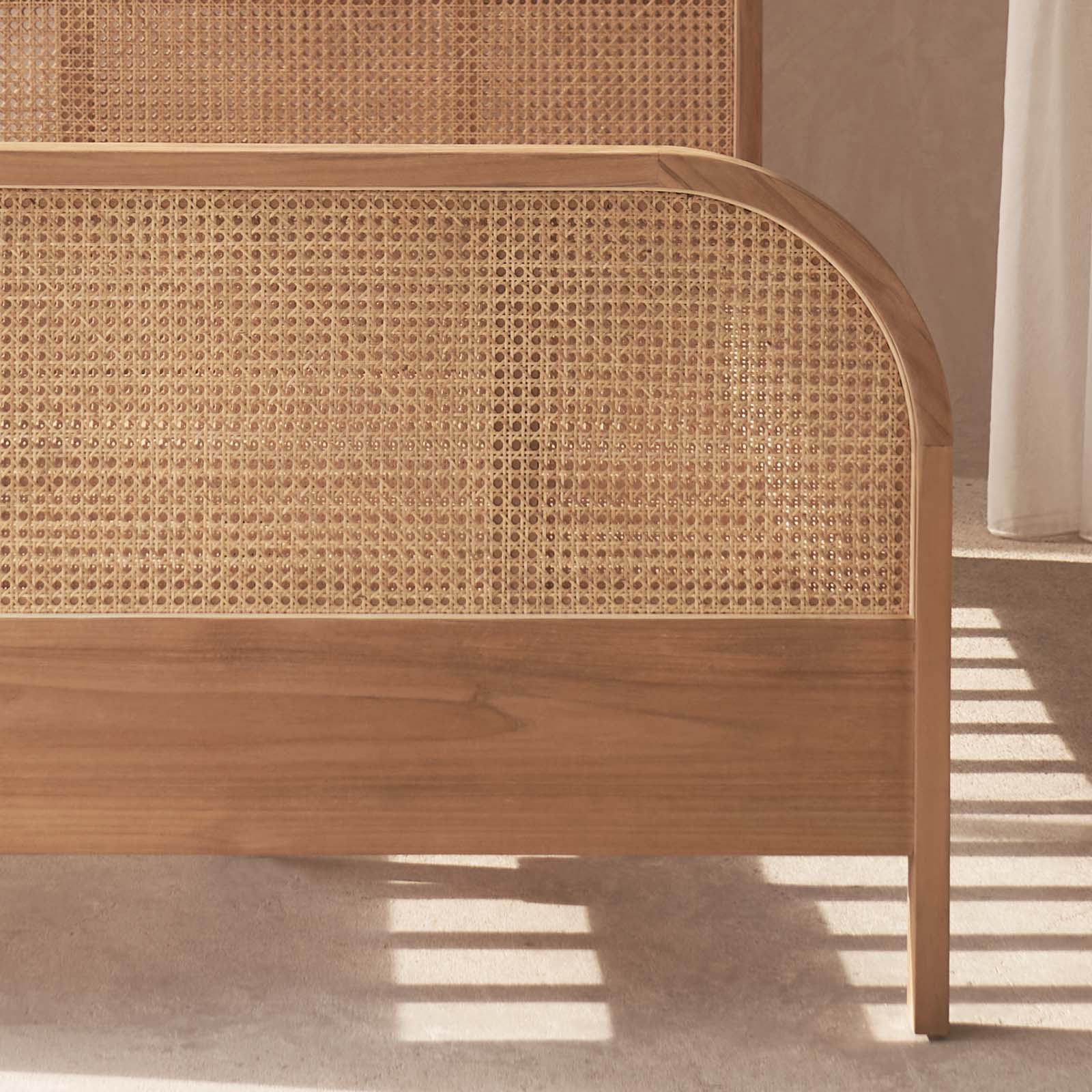 Luna Bed Frame | Teak - Natural (Single) - Image 4