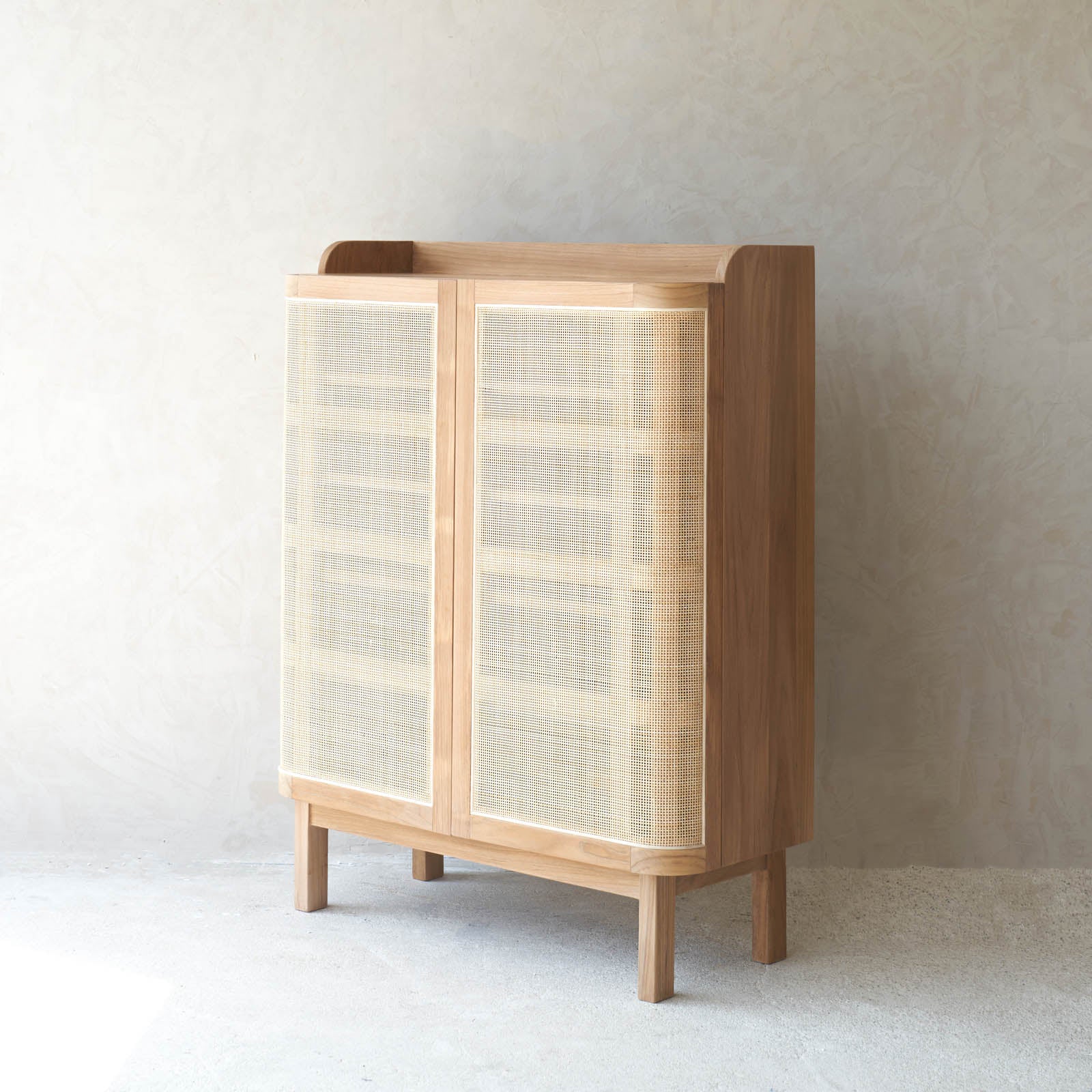 Luna Shoe Cabinet | Teak - Natural (90cm) - Image 5