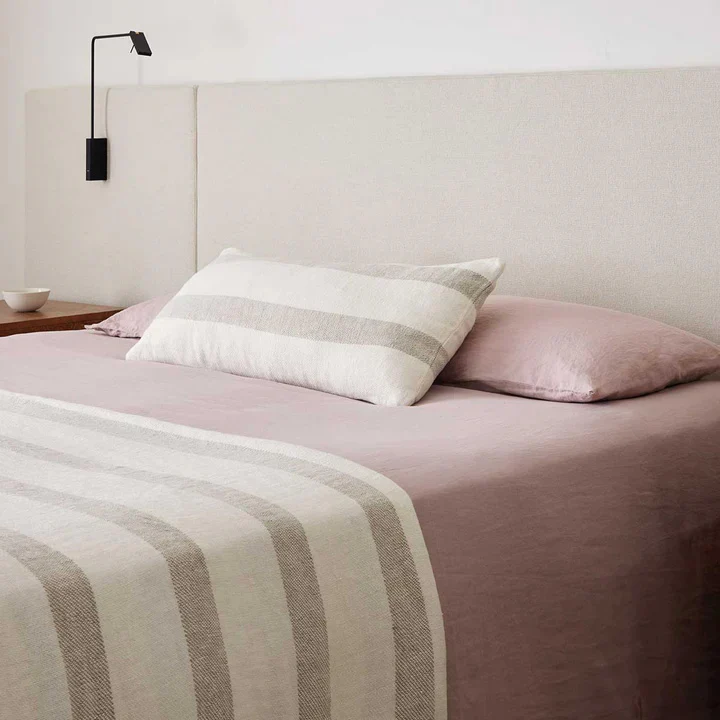Luna Linen Throw | Stripe - Image 3