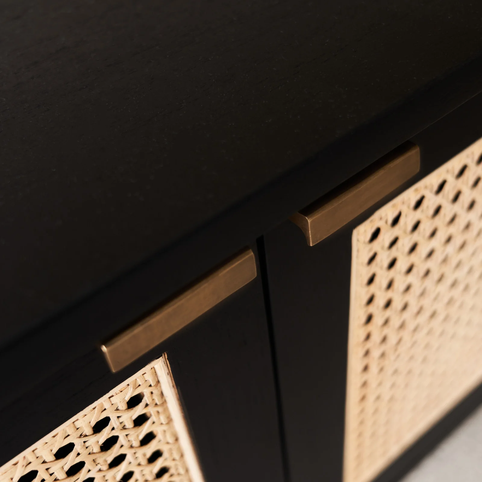 Luna TV Console | Teak - Black (210cm) - Image 4