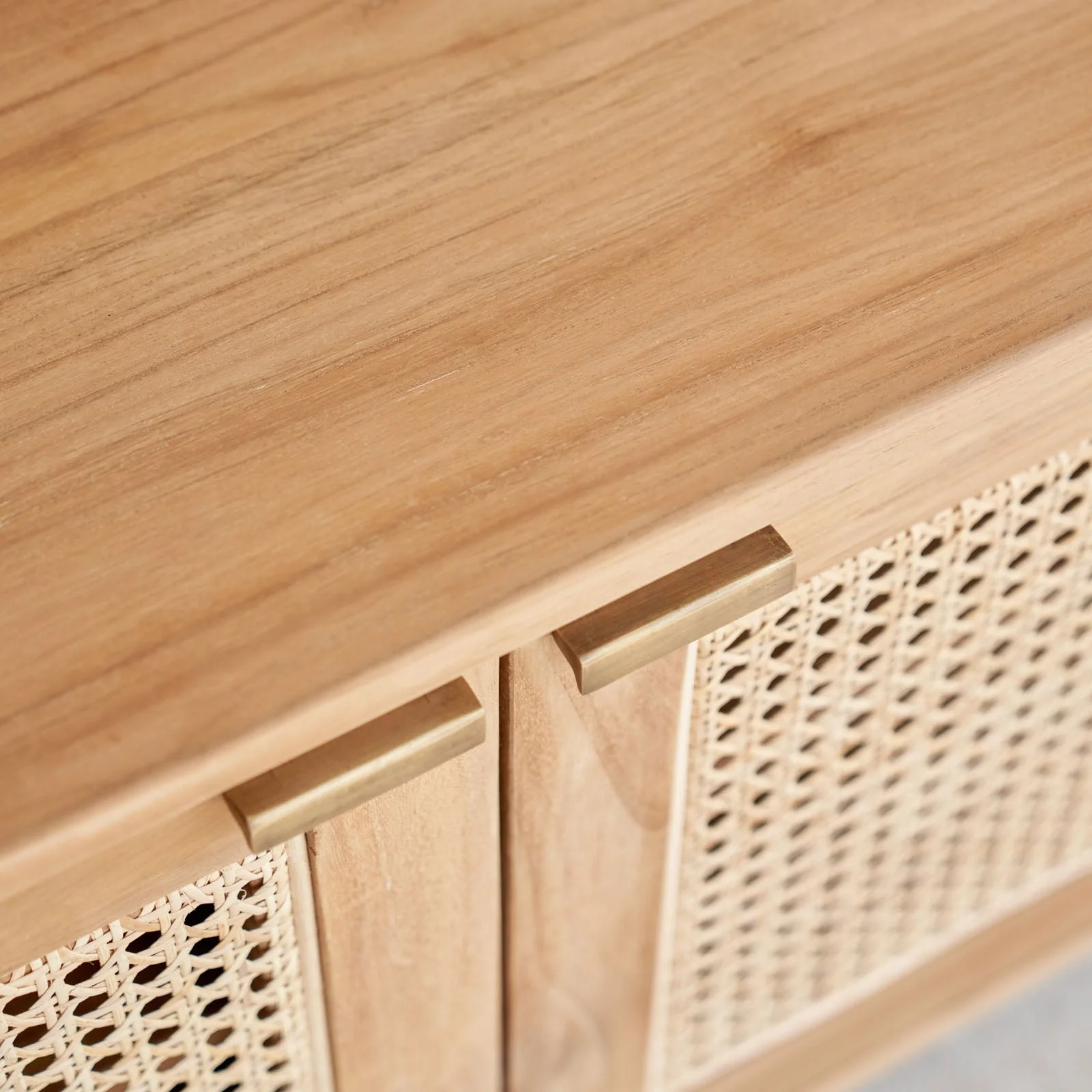 Luna TV Console | Teak - Natural (210cm) - Image 2