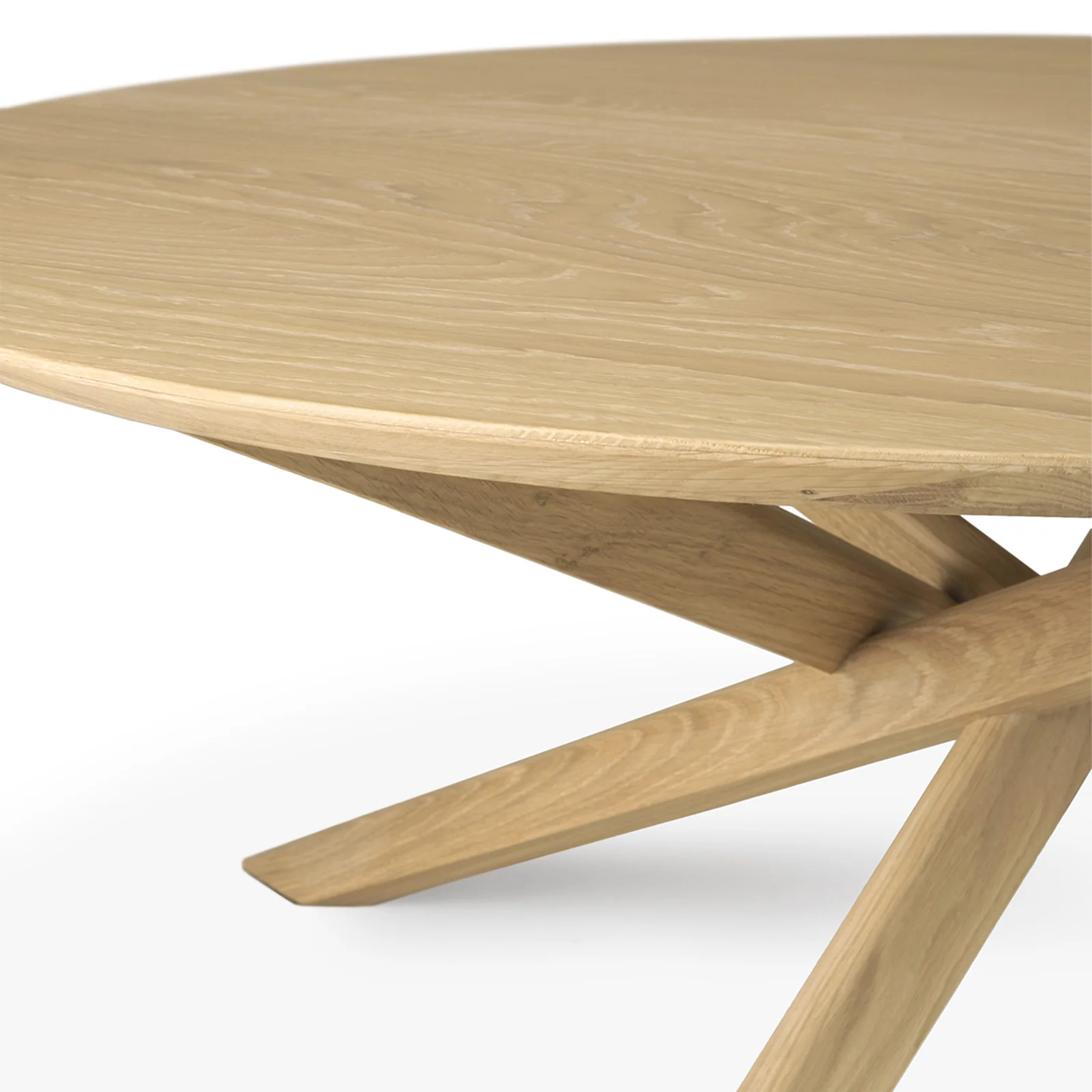 Mikado Round Coffee Table | Oak (100cm) - Image 4