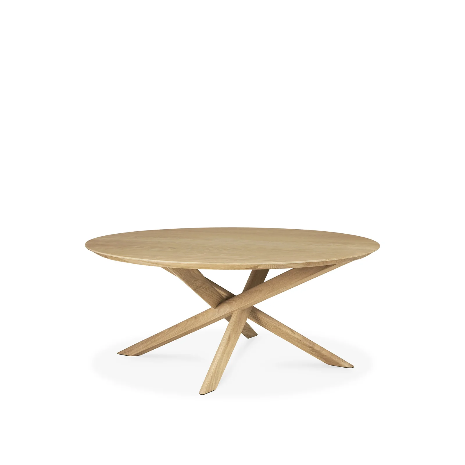 Mikado Round Coffee Table | Oak (100cm) - Image 5