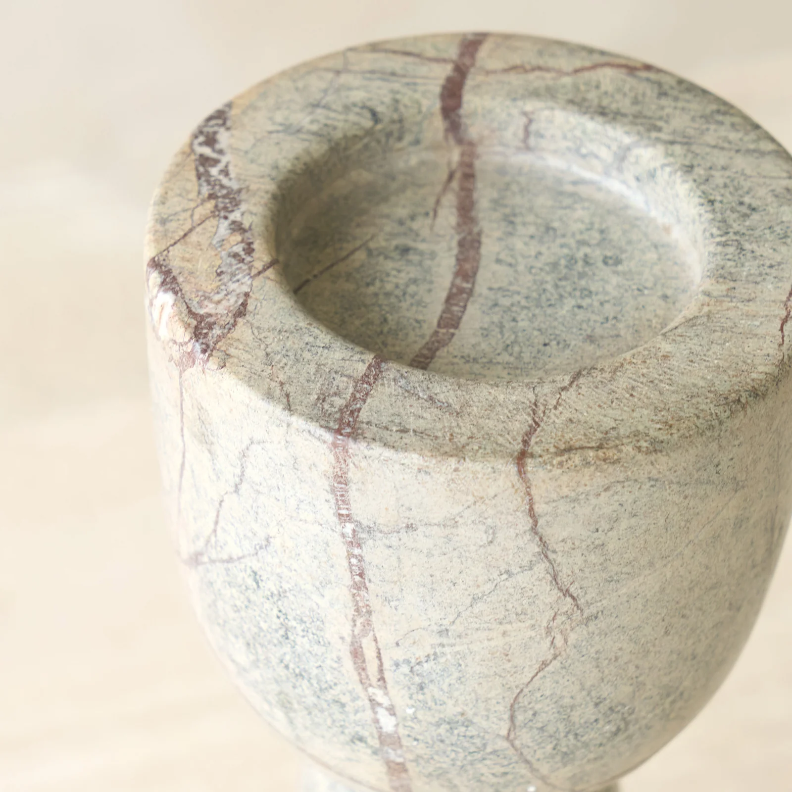 Mirage Candleholder | Gray Marble - Image 2
