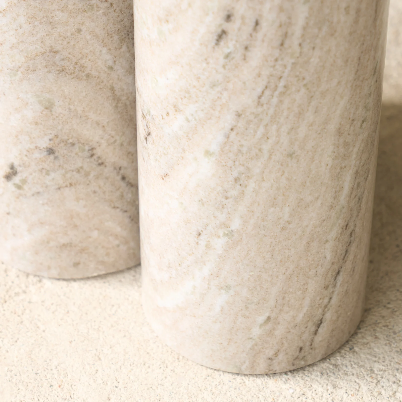 Round Pillar Marble Side Table - Image 4