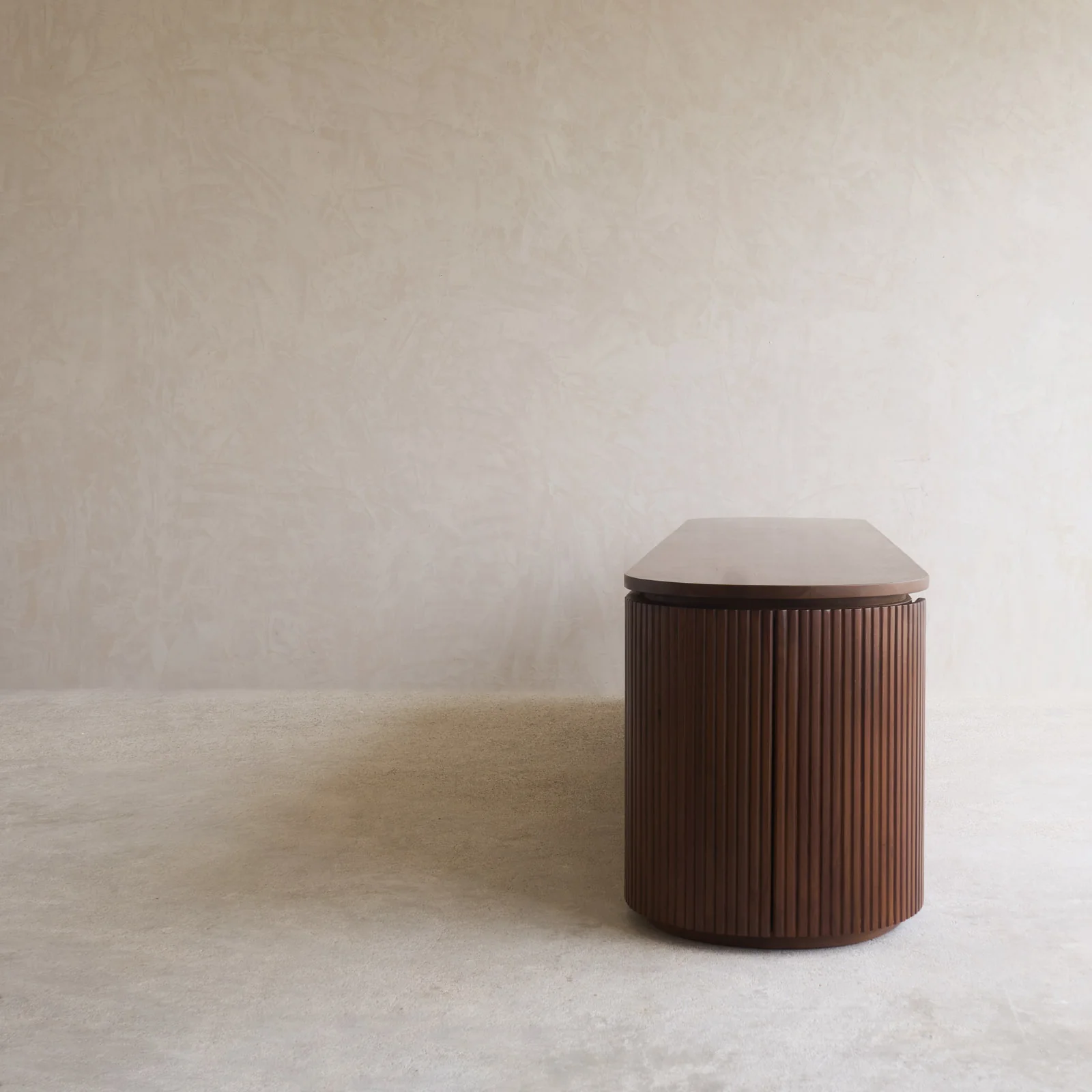 Moher TV Console | Teak - Dark Stained (230cm) - Image 6