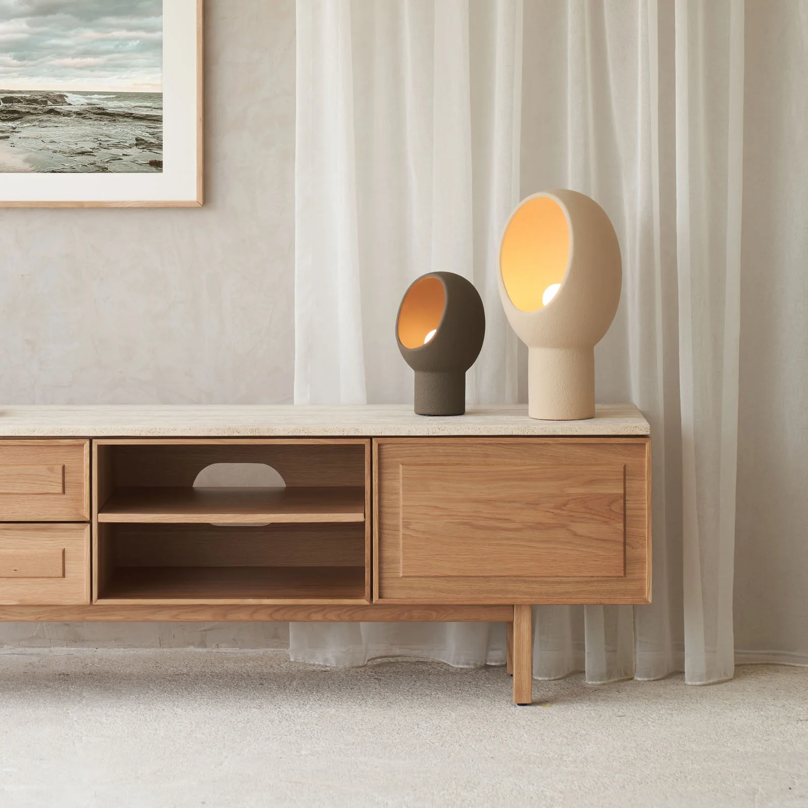 Monk Table Lamp | Dark Brown - Image 10