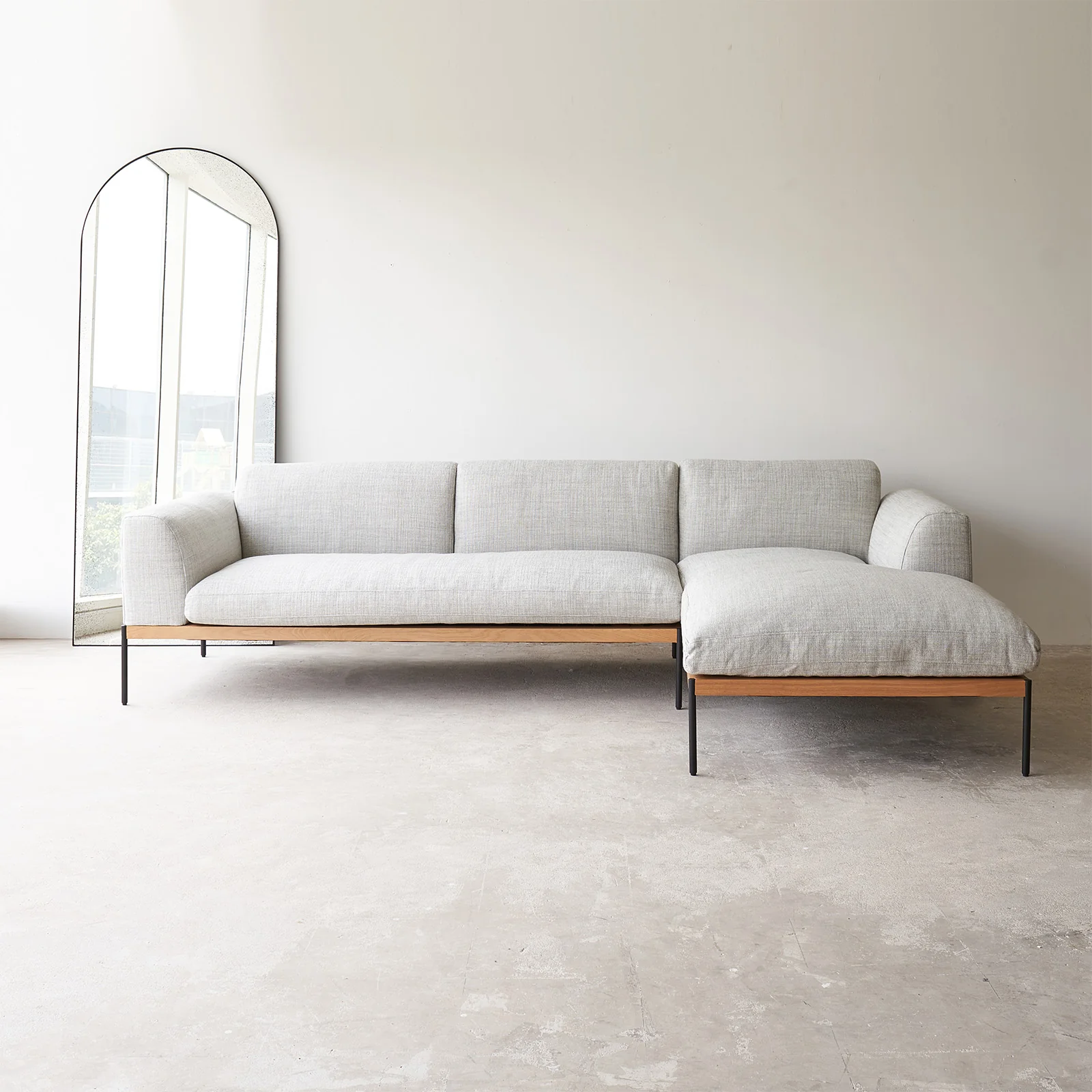 Department L Shape Sofa | Bespoke Fabric & Leather (276cm) - Image 5