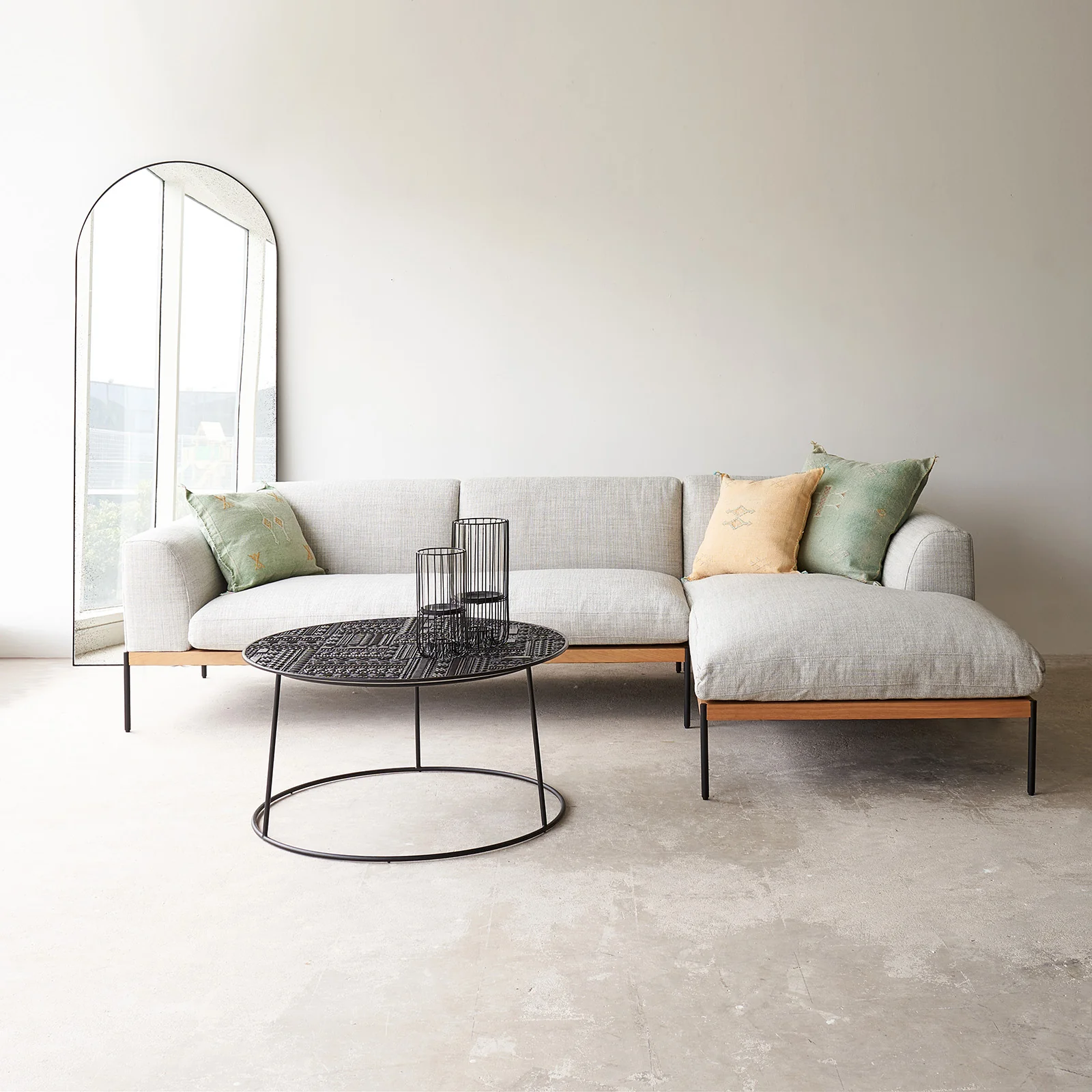 Department L Shape Sofa | Bespoke Fabric & Leather (276cm) - Image 6
