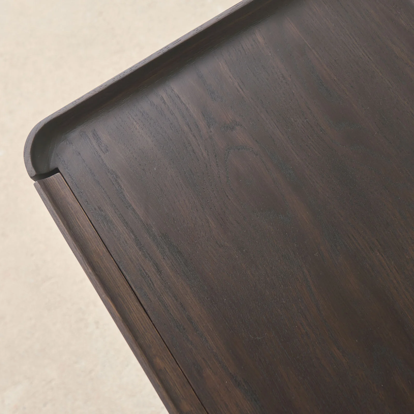 Nell Console | Travertine with Bison Oak Frame - Image 2
