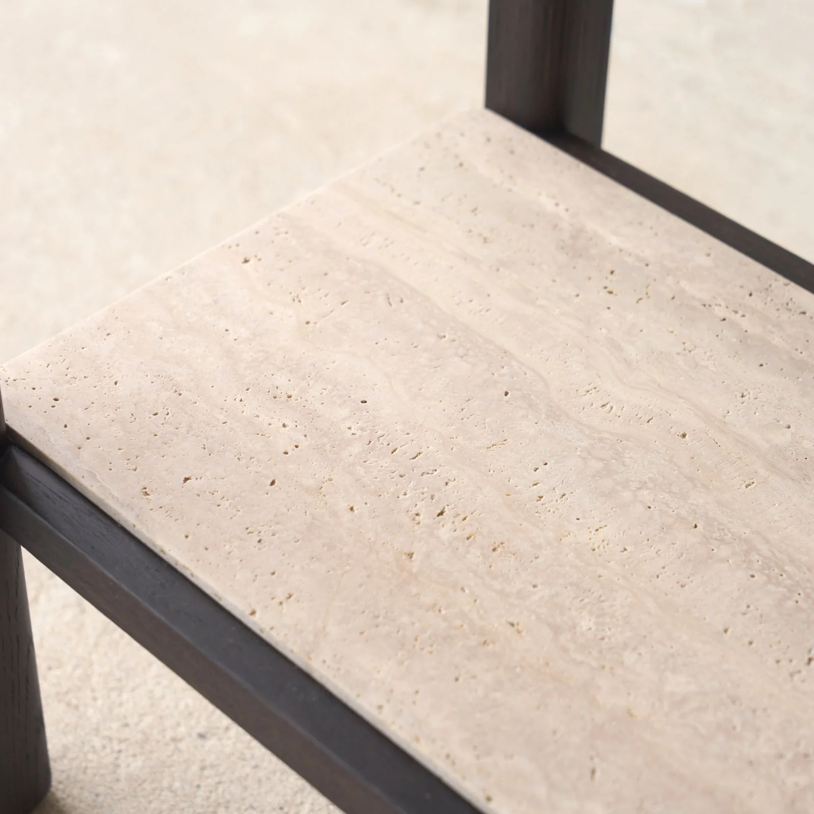 Nell Console | Travertine with Bison Oak Frame - Image 7