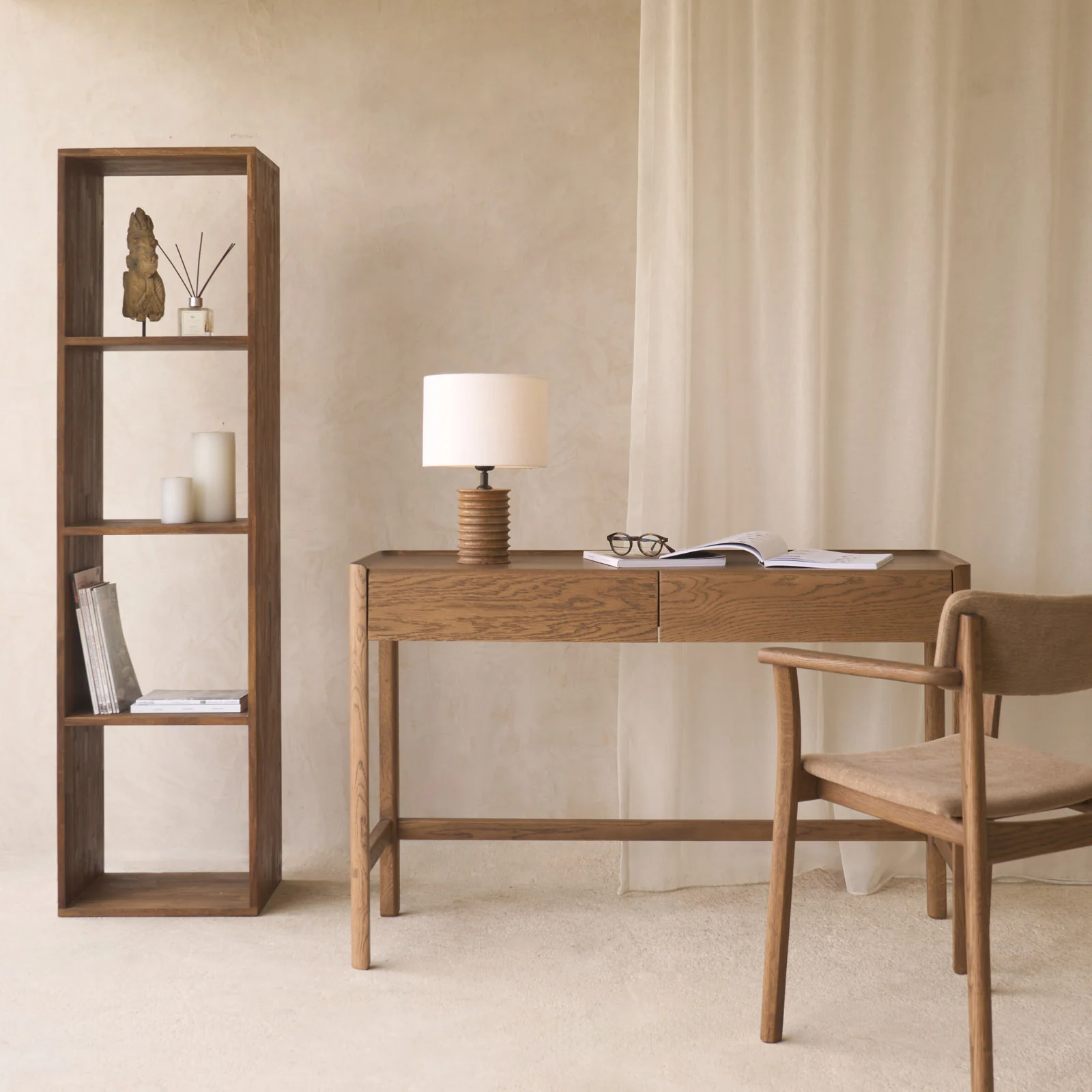 Nell Desk | Latte Oak (120cm) - Image 10