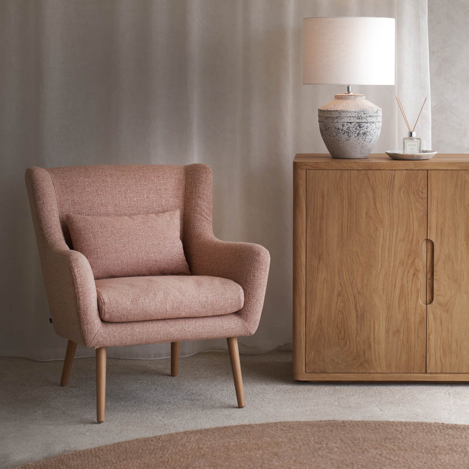 Nelly Fabric Armchair | Cat's Paw - Image 6