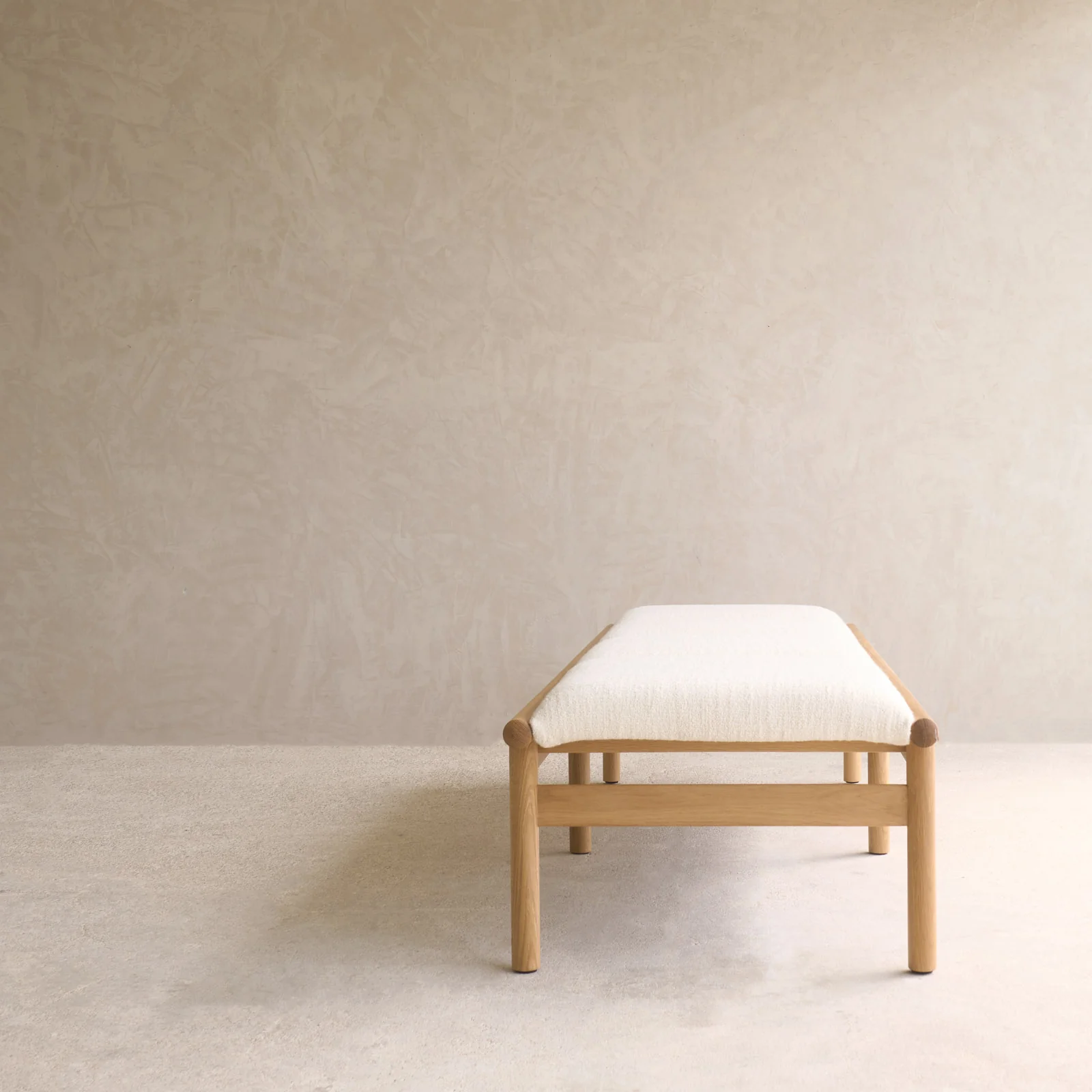 Neuf Fabric Daybed | Oak Frame - Panna Cotta - Image 5