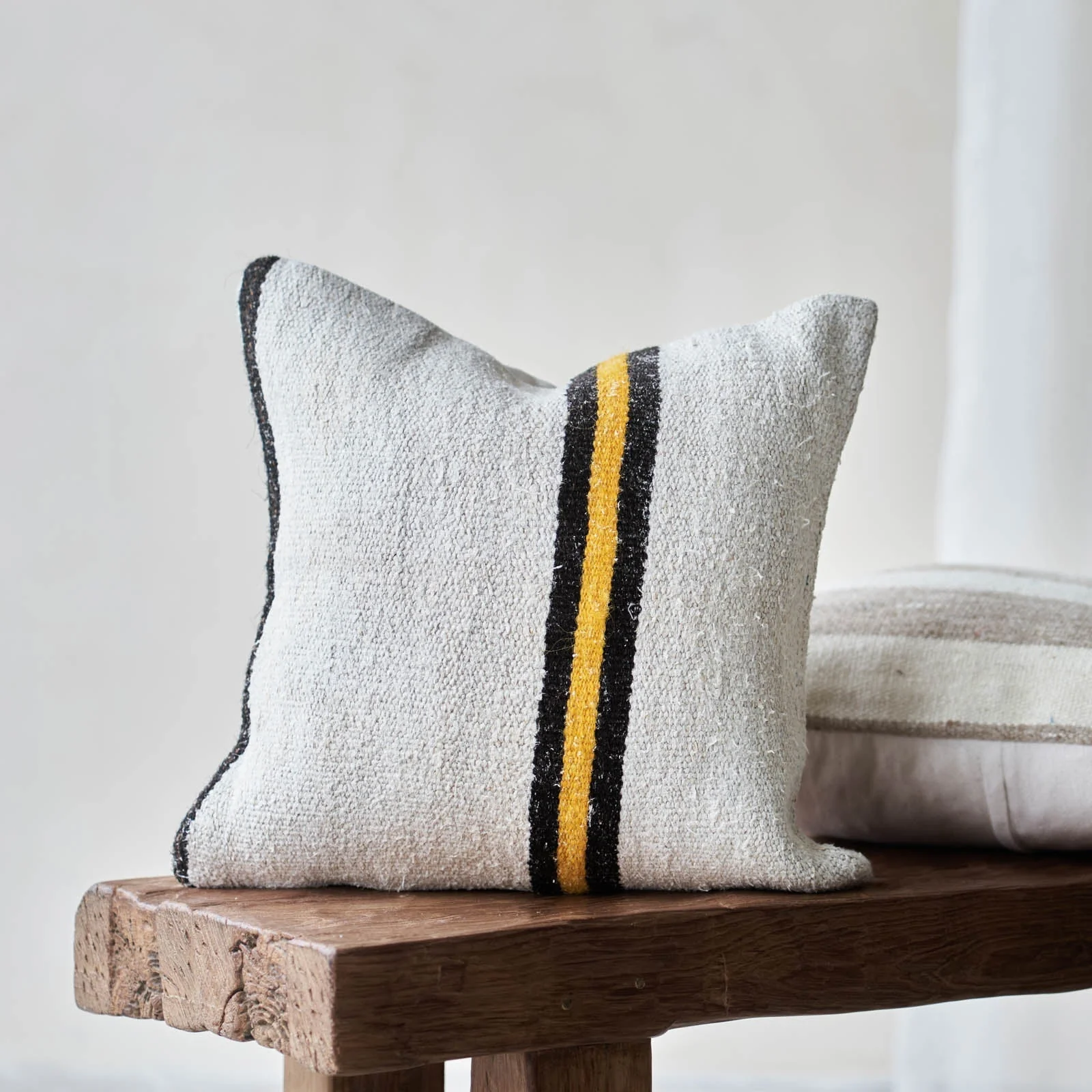 No. 5 | Turkish Hemp Cushion - Natural - Image 3