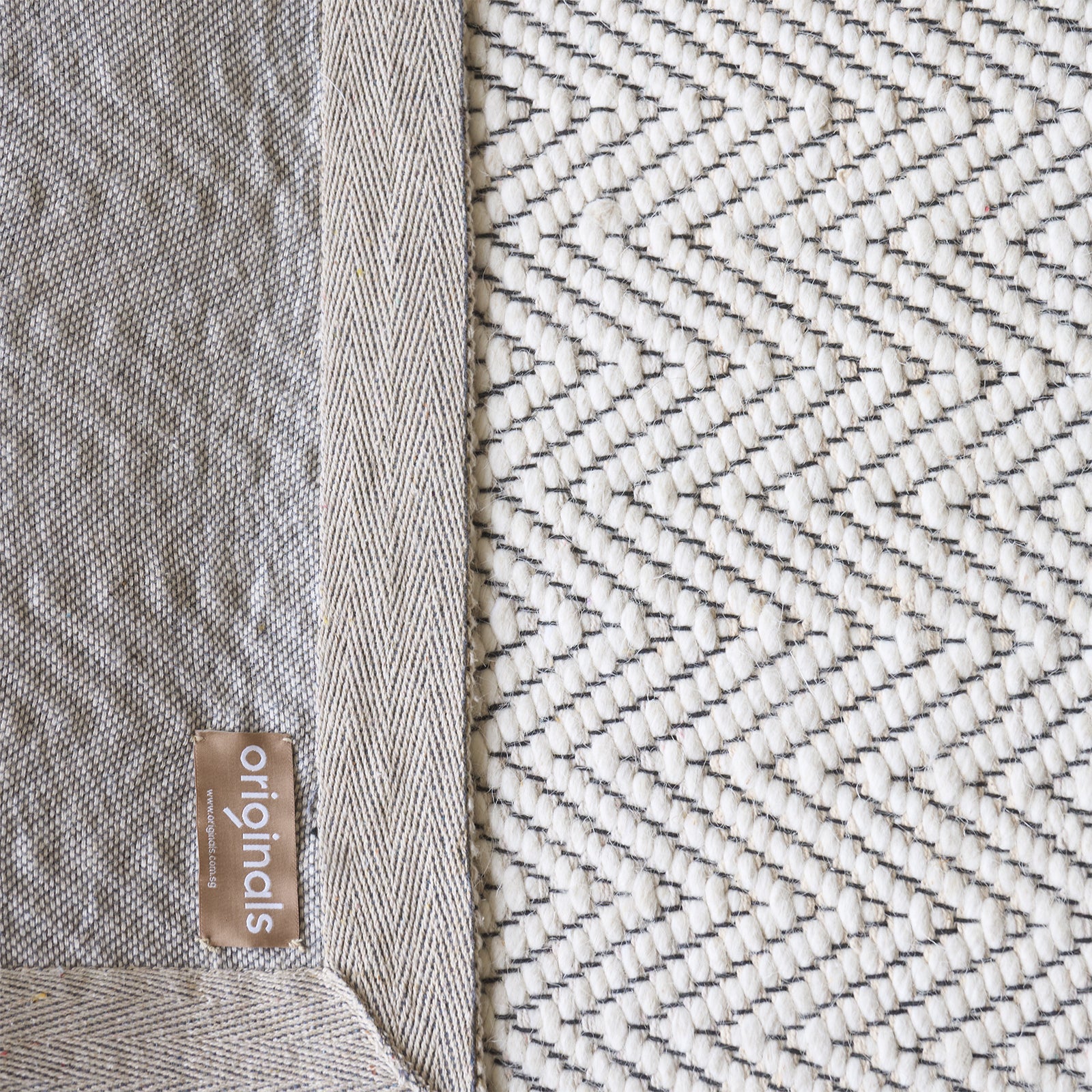 Nomad Wool Blended Rug | Cream - Image 2