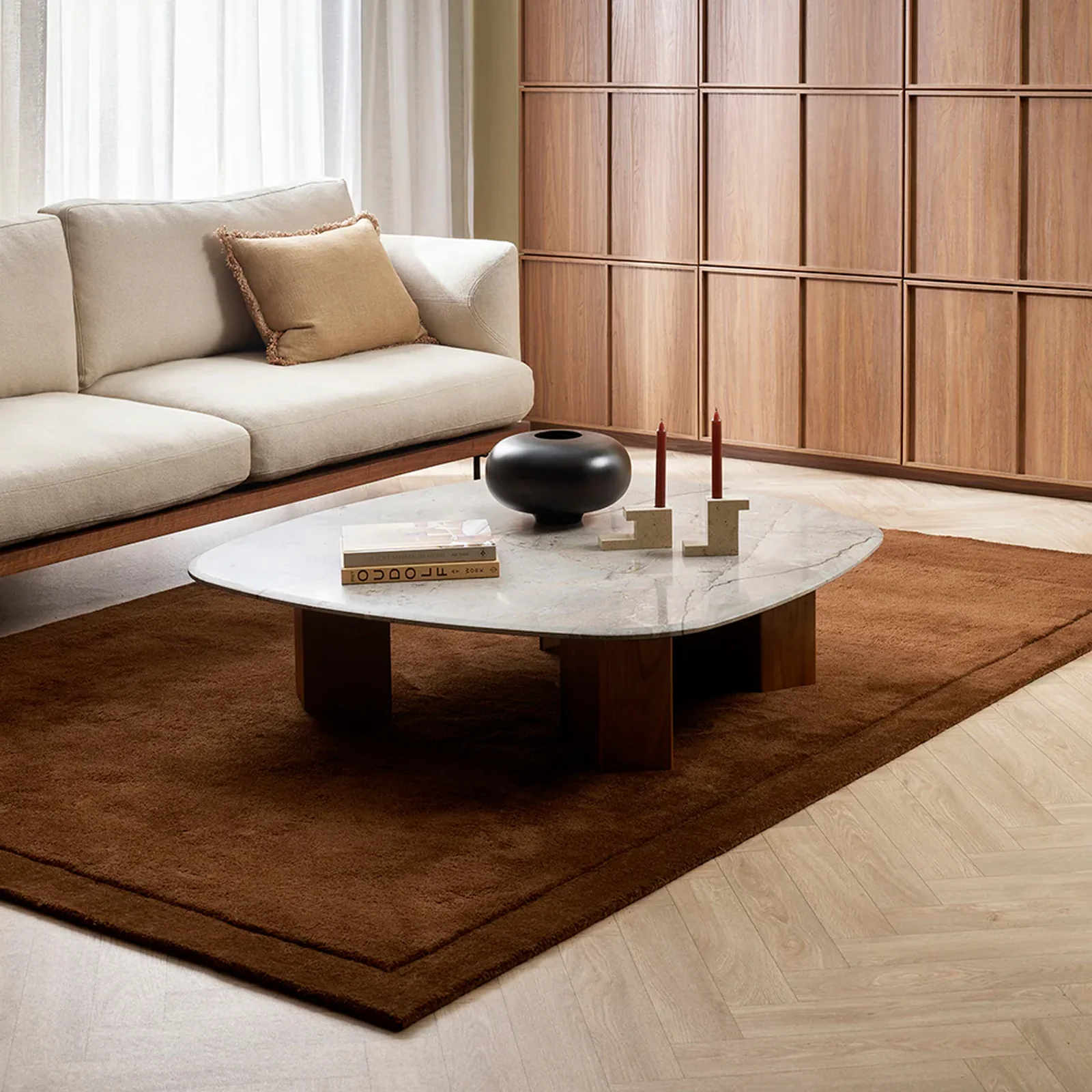 Norfolk Floor Rug | Chocolate - Image 5