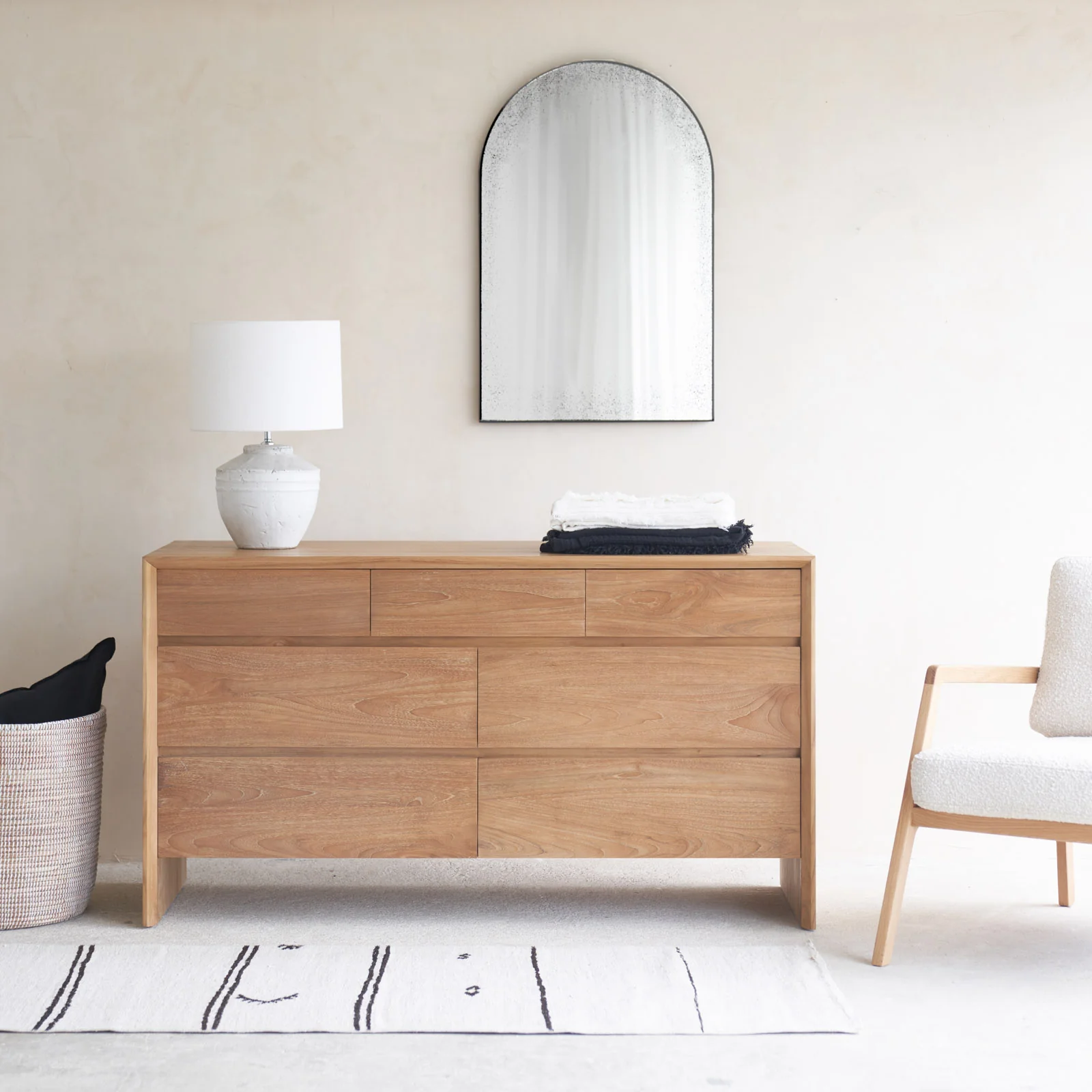 Norman Chest of Drawers | Teak (150cm) - Image 8