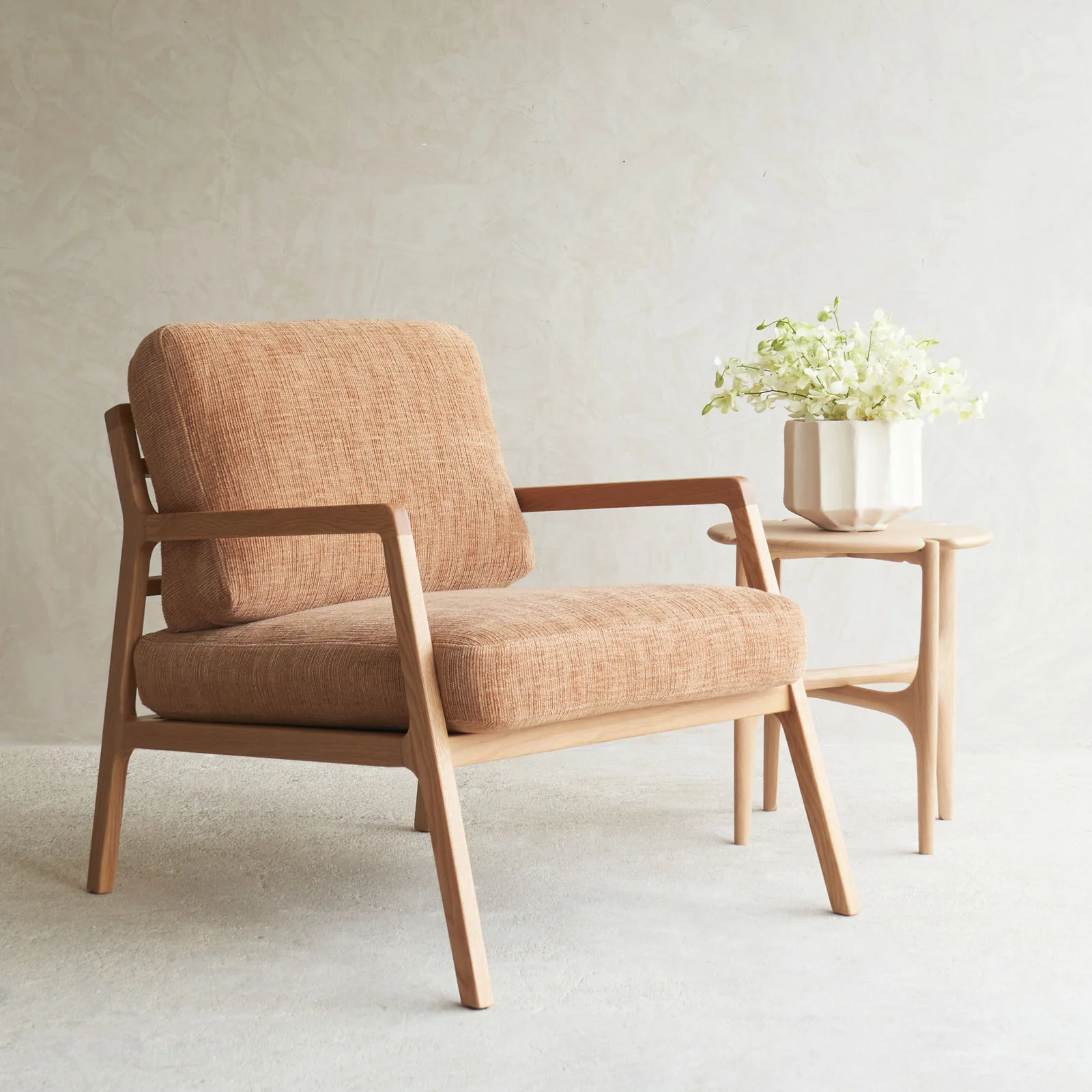 Nysse Armchair | Oak Frame - Yak - Image 7
