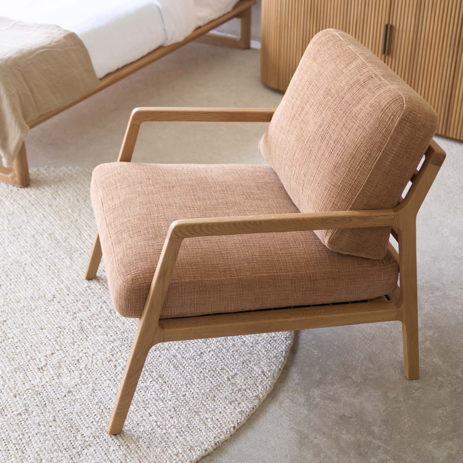 Nysse Armchair | Oak Frame - Yak - Image 8