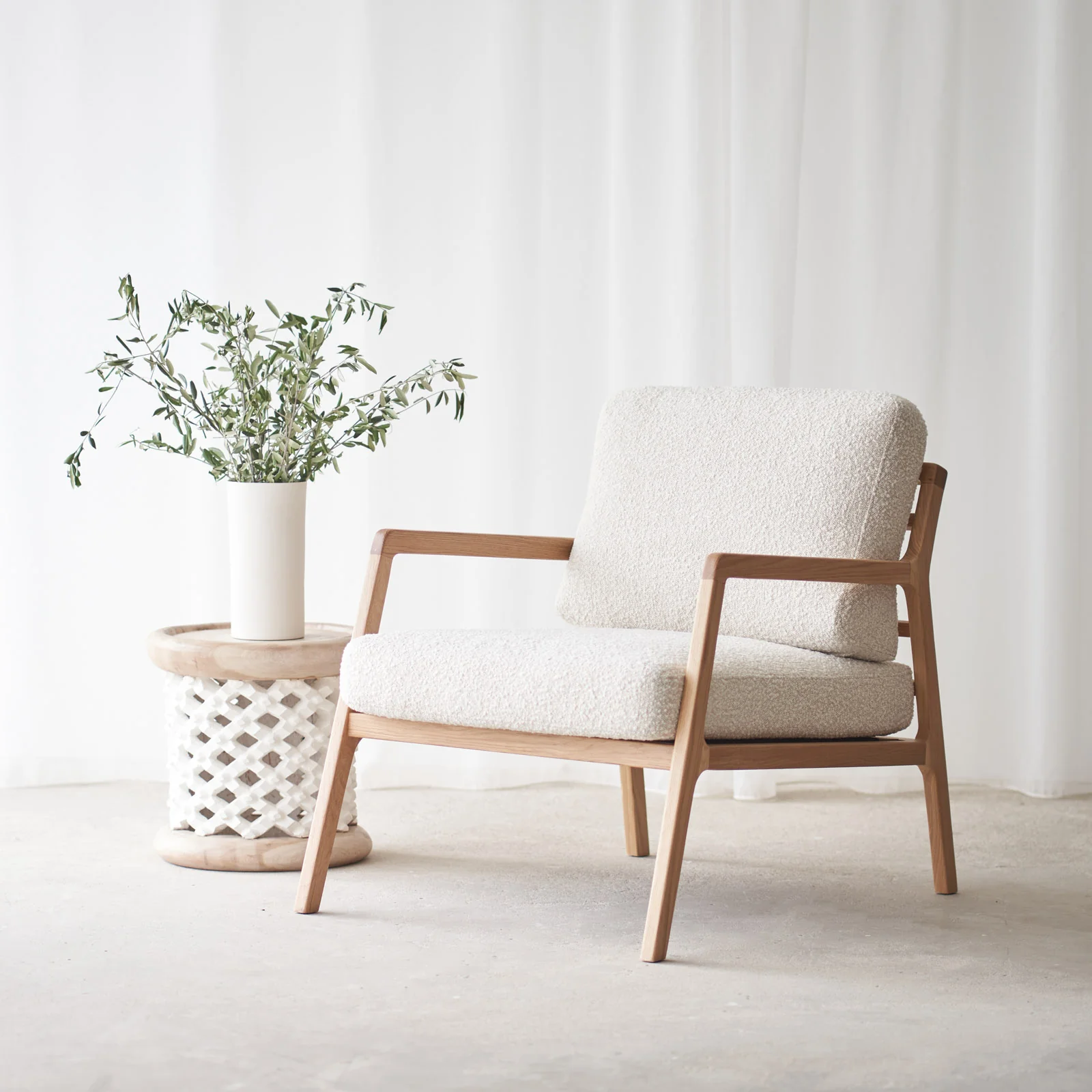 Nysse Fabric Armchair | Bespoke - Image 6