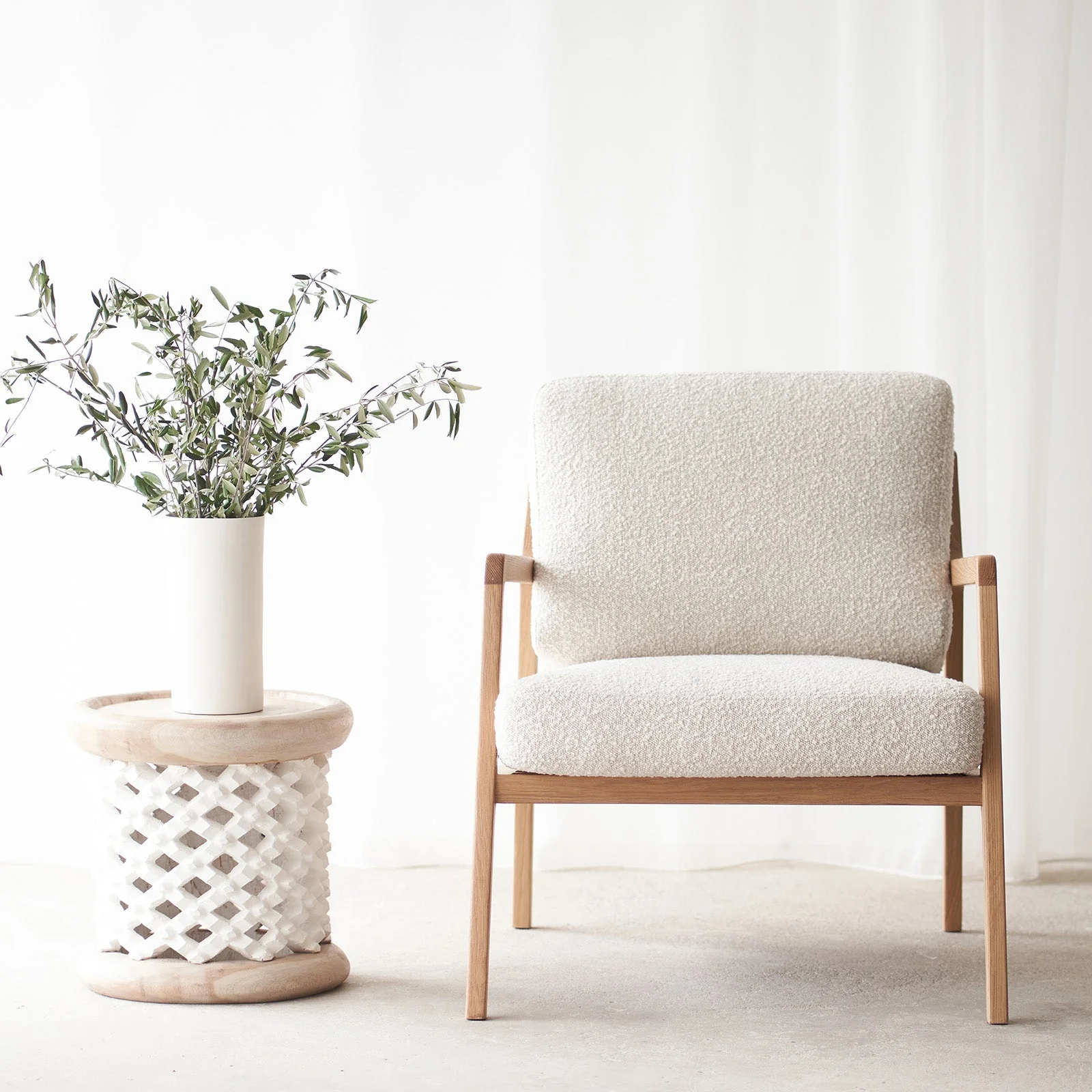 Nysse Fabric Armchair | Bespoke - Image 7