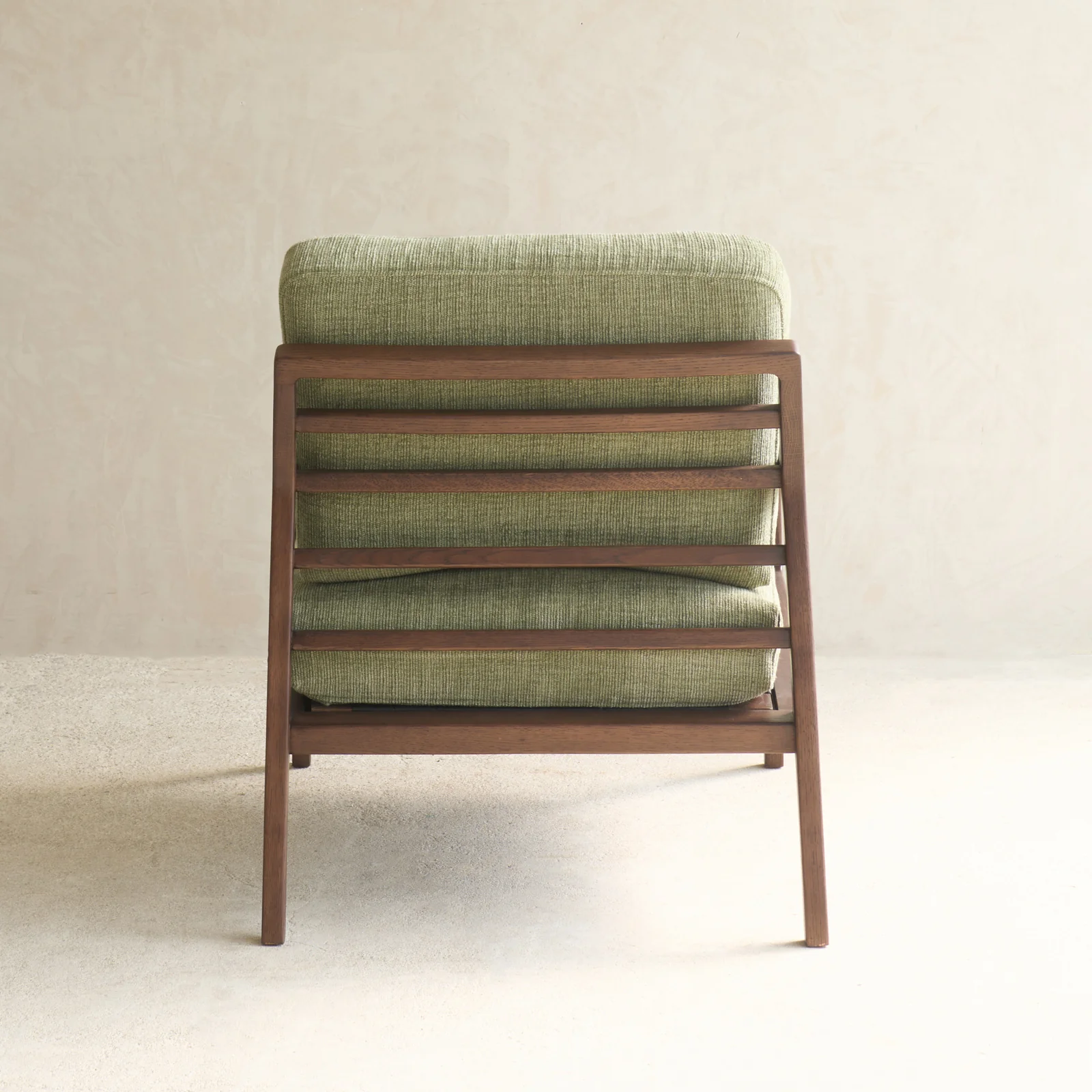 Nysse Fabric Armchair | Espresso Oak Frame - Glen - Image 9