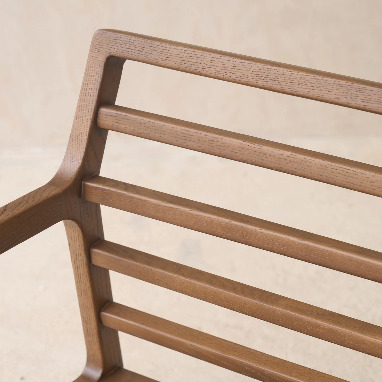 Nysse Fabric Armchair | Latte Oak Frame - Glen - Image 13