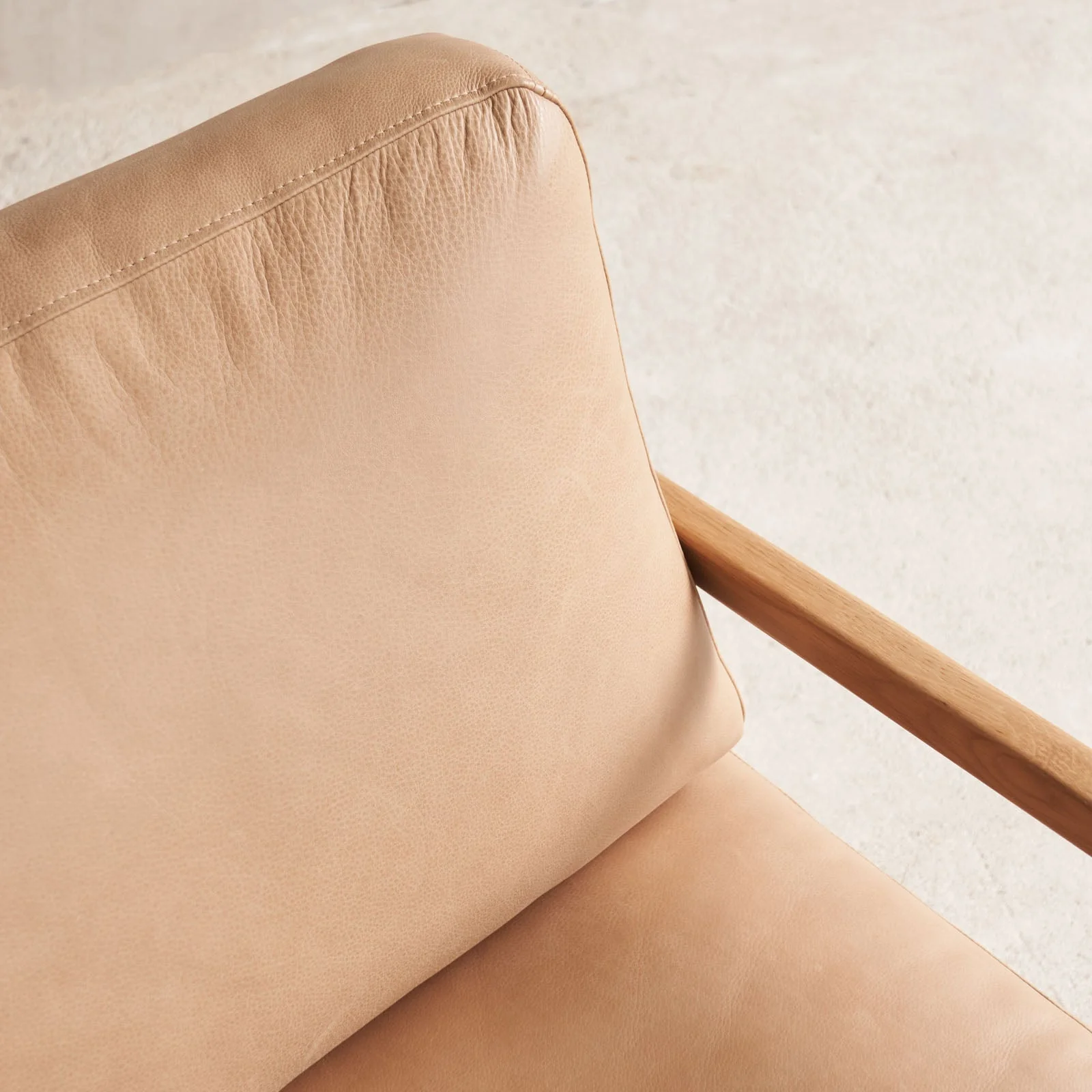 Nysse Leather Armchair | Oak Frame - Canyon - Image 5