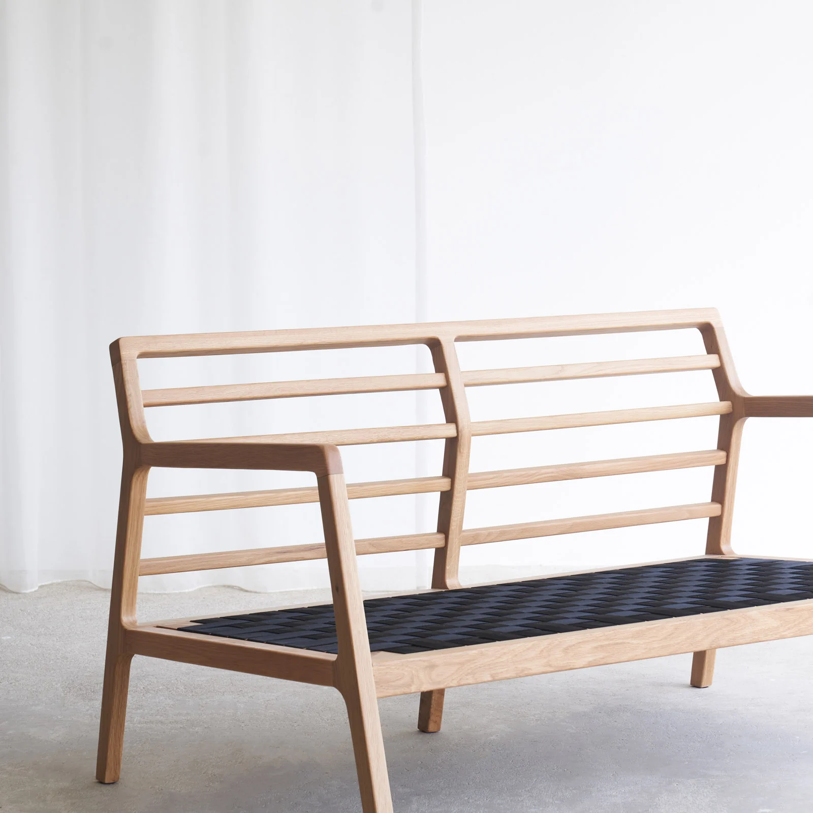 Nysse Sofa | 2 Seater - Bespoke Fabric & Leather (135cm) - Image 3