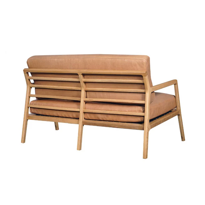 Nysse Sofa | 2 Seater - Bespoke Fabric & Leather (135cm) - Image 9