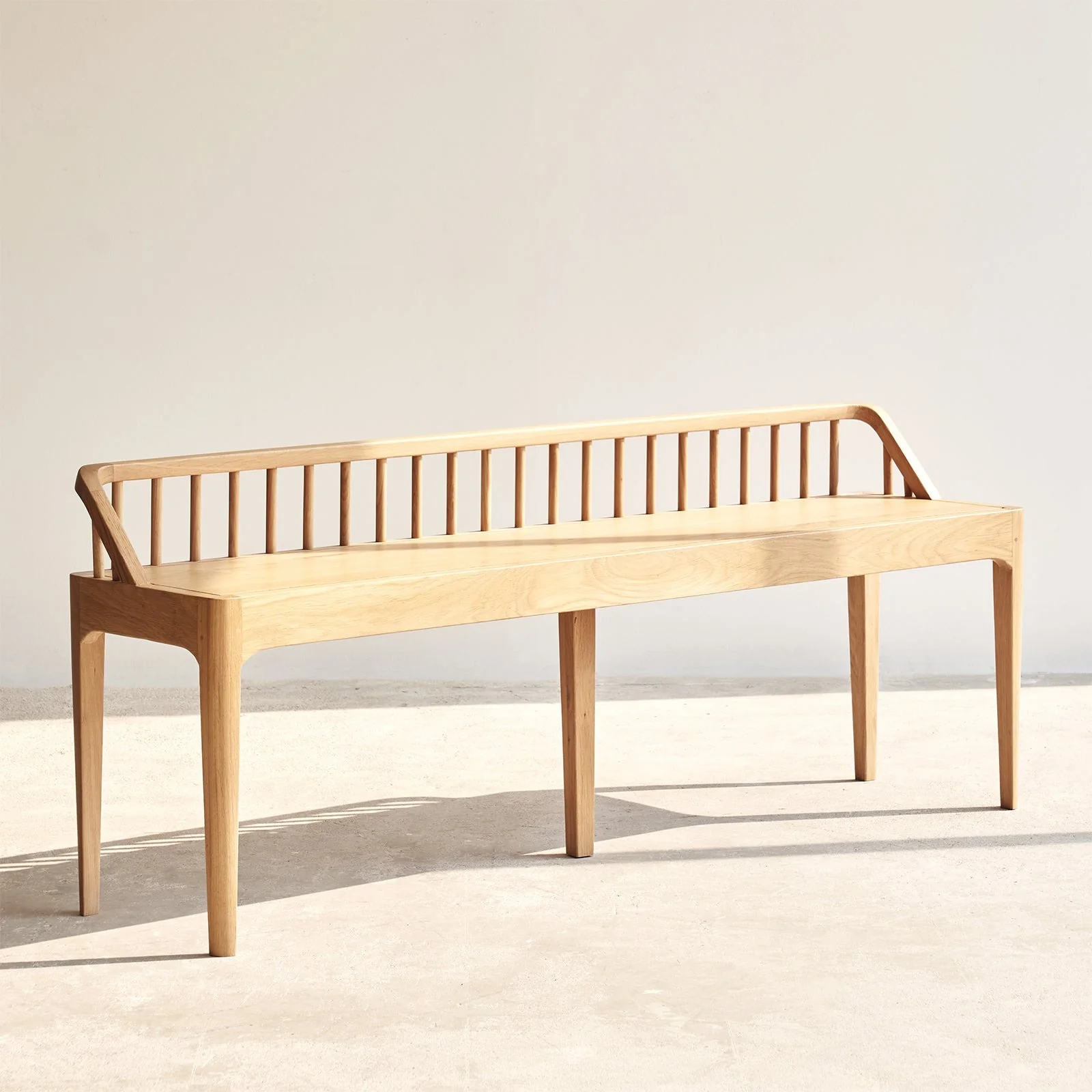 Spindle Bench | Oak - Image 3
