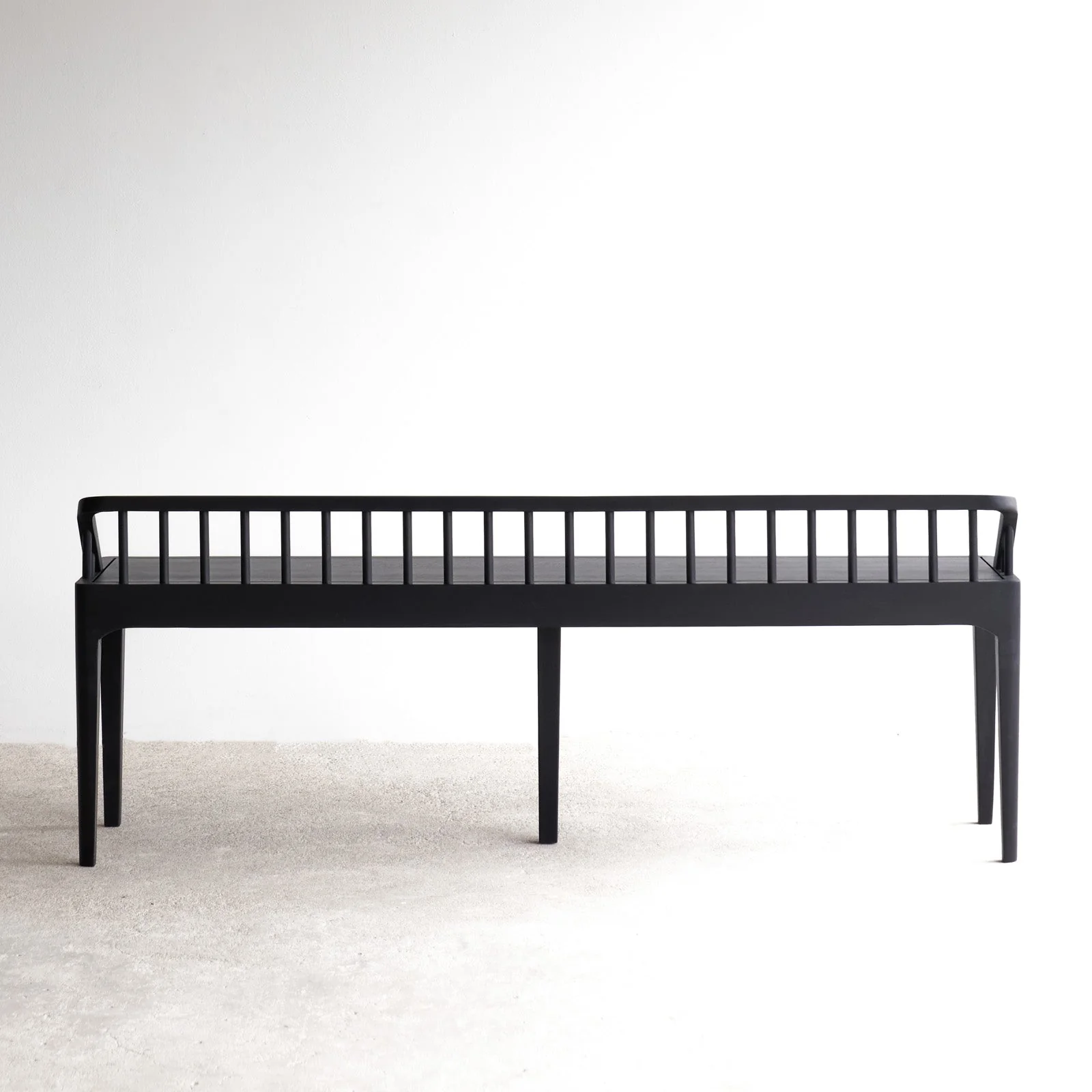 Spindle Bench | Oak - Black - Image 4
