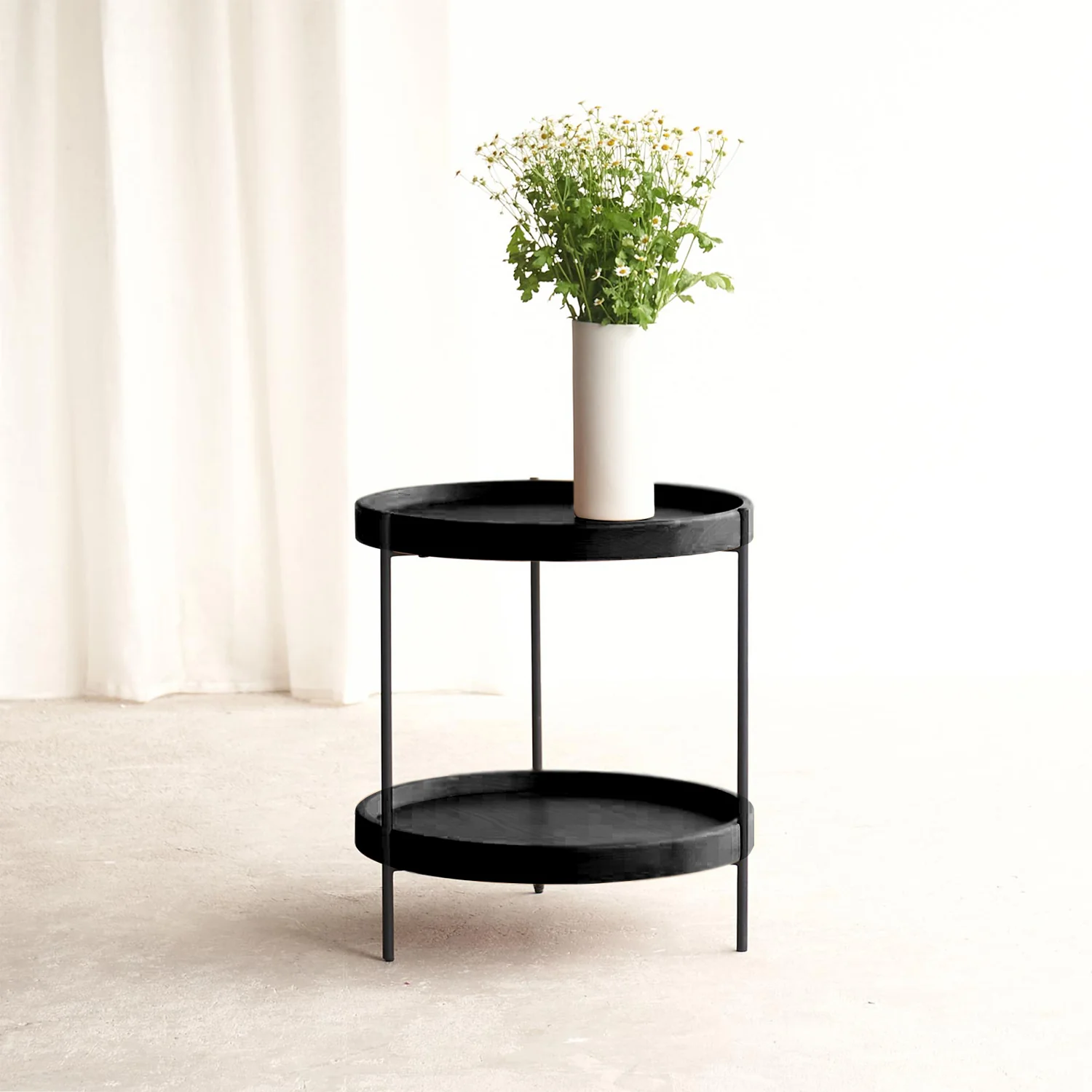 Humla Side Table | Oak Black